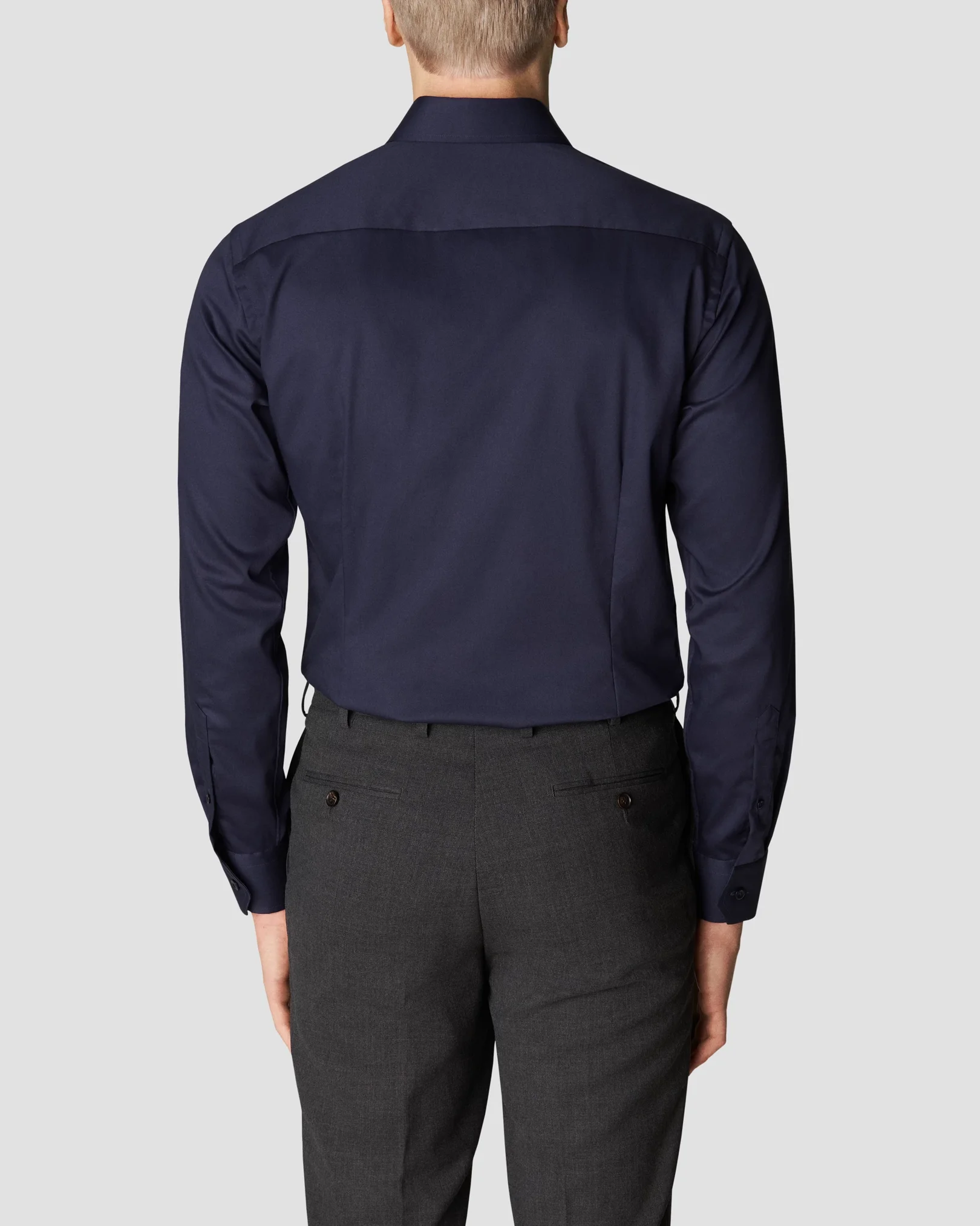 Eton - navy blue twillstretch