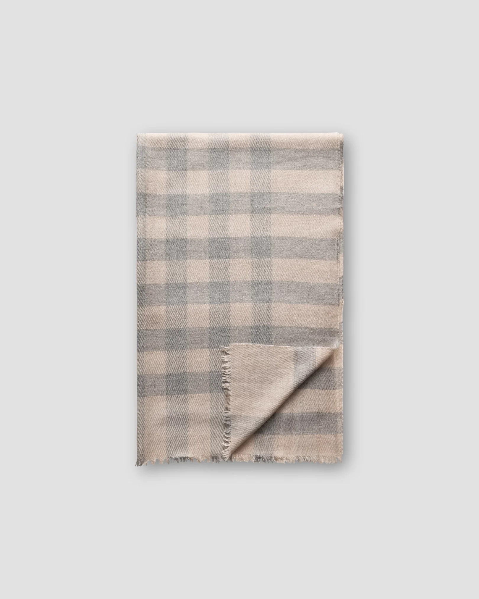 Eton - off white cashmere silk scarf