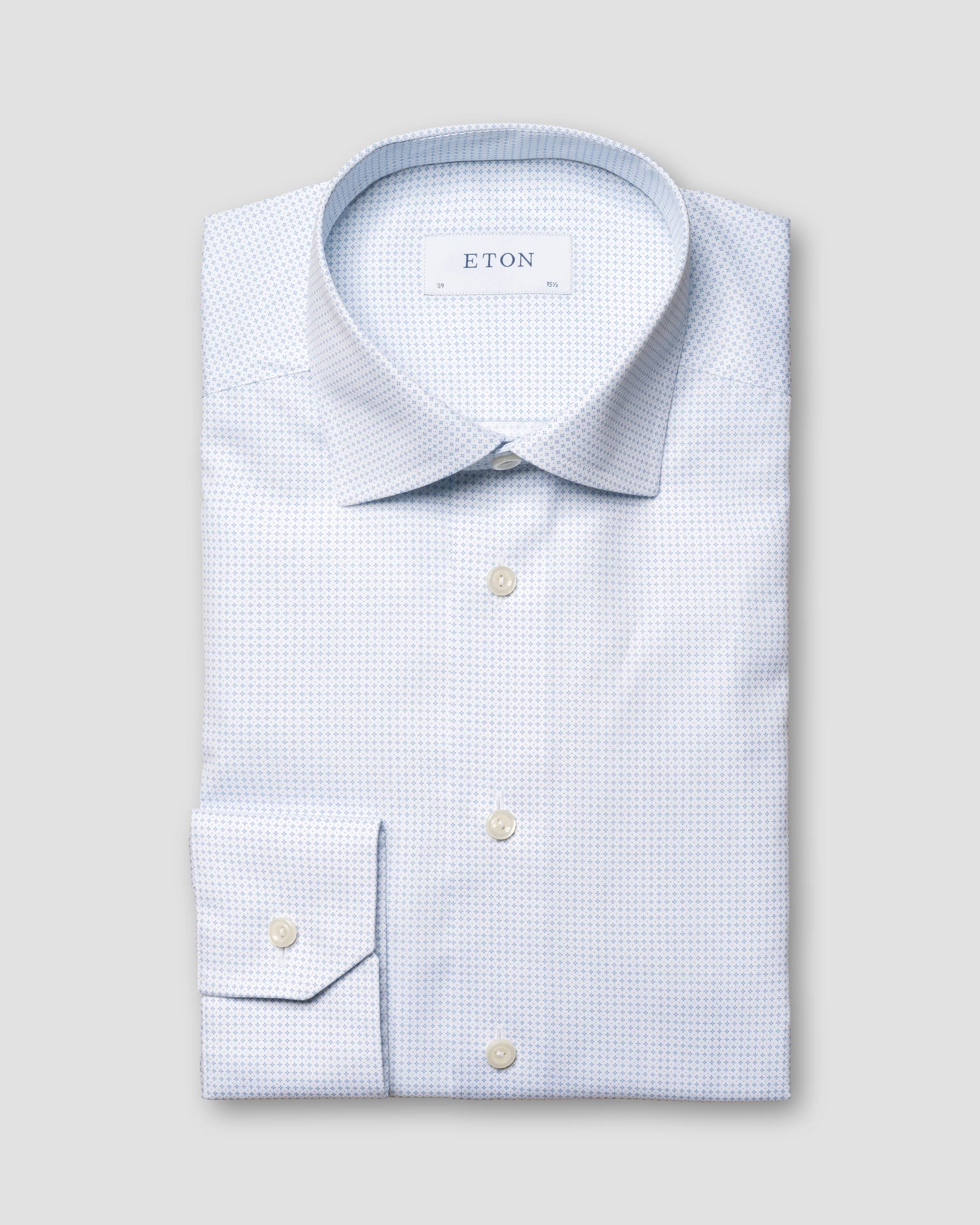 Eton - light blue poplin summer sale