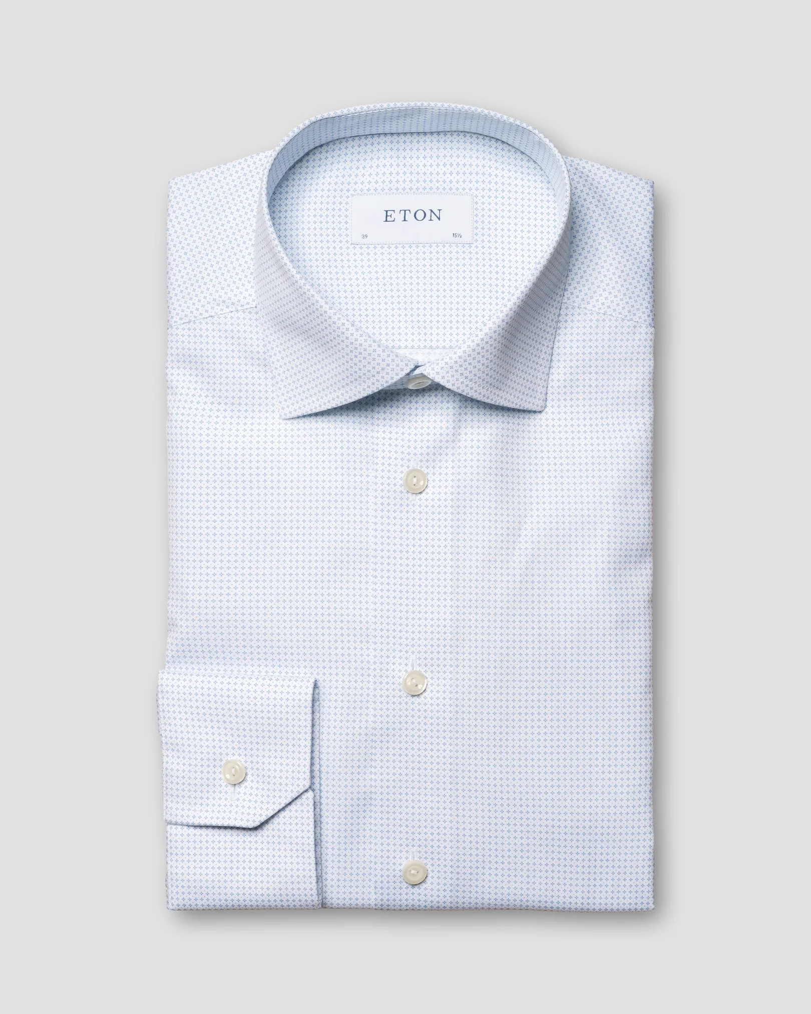 Eton - light blue poplin summer sale