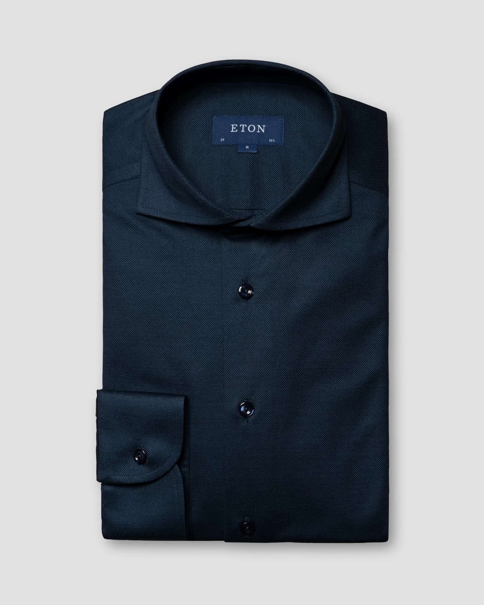 Eton - dark blue doub heavy piquet ocs