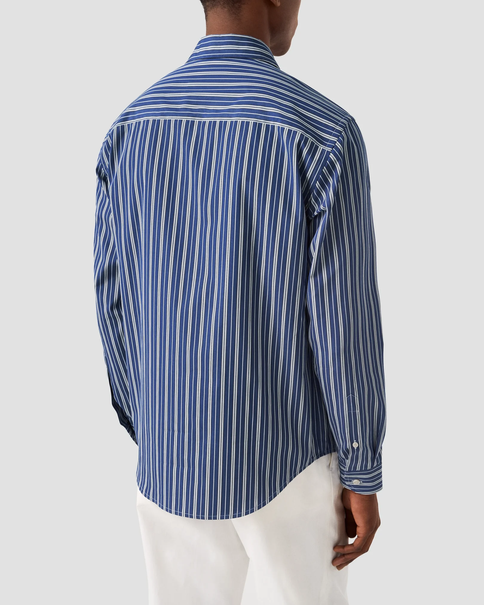 Eton - striped one piece collar shirt