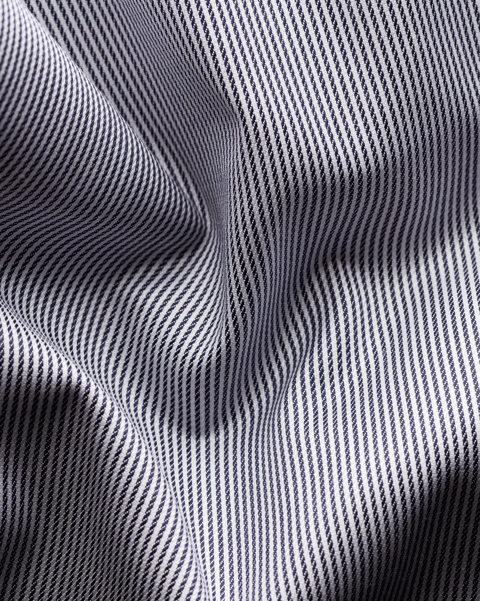 Eton - blue striped stretch twill shirt