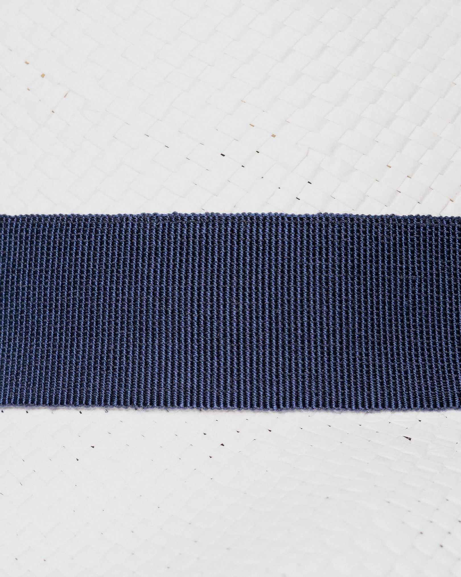 Eton - white straw hat navy ribbon