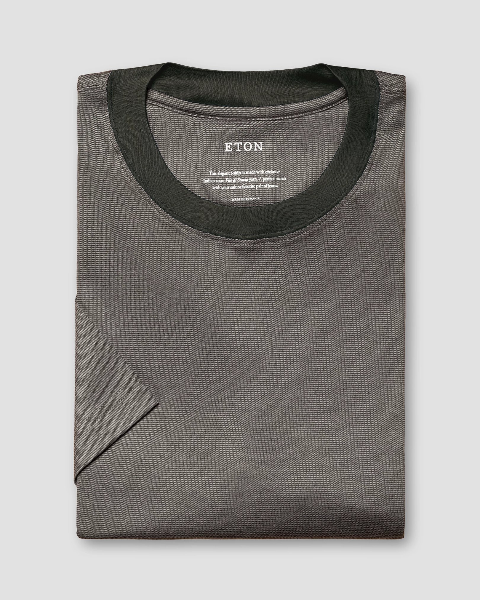 Eton - dark green interlock jersey