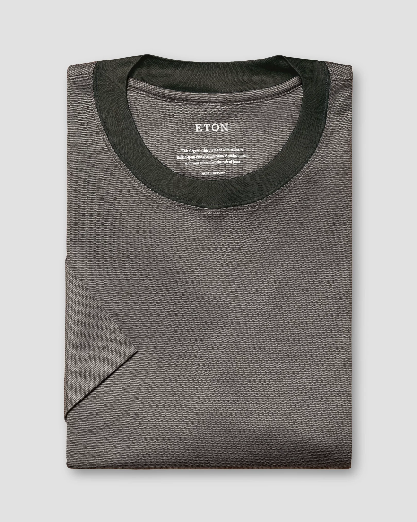 Eton - dark green interlock jersey