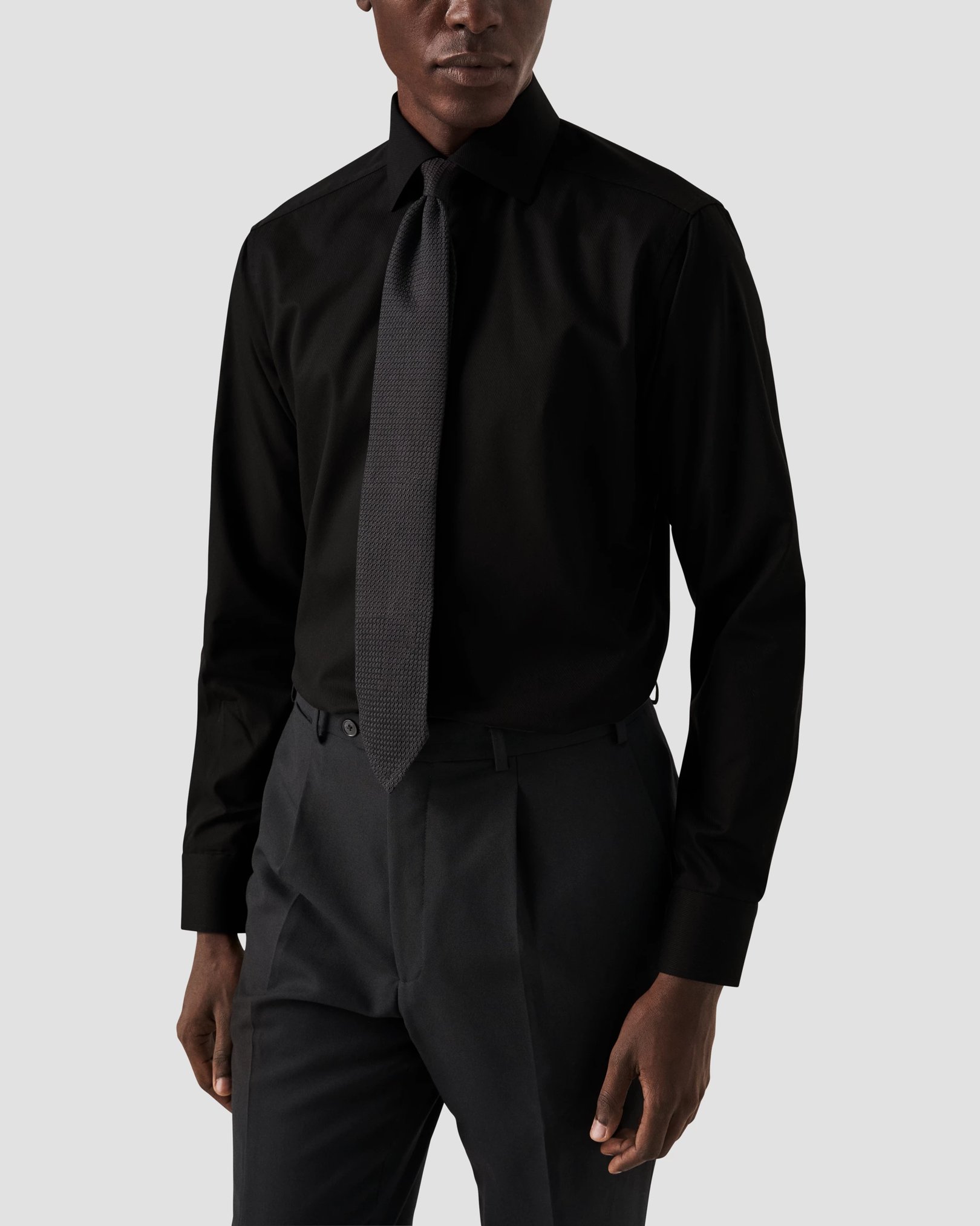 Eton - black twill made to order