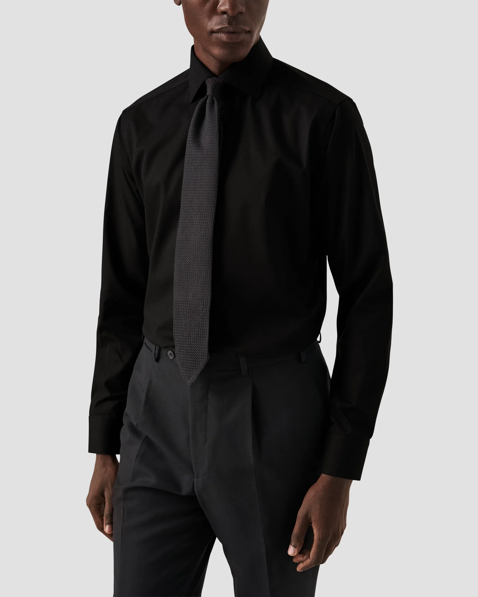 Eton - black twill made to order