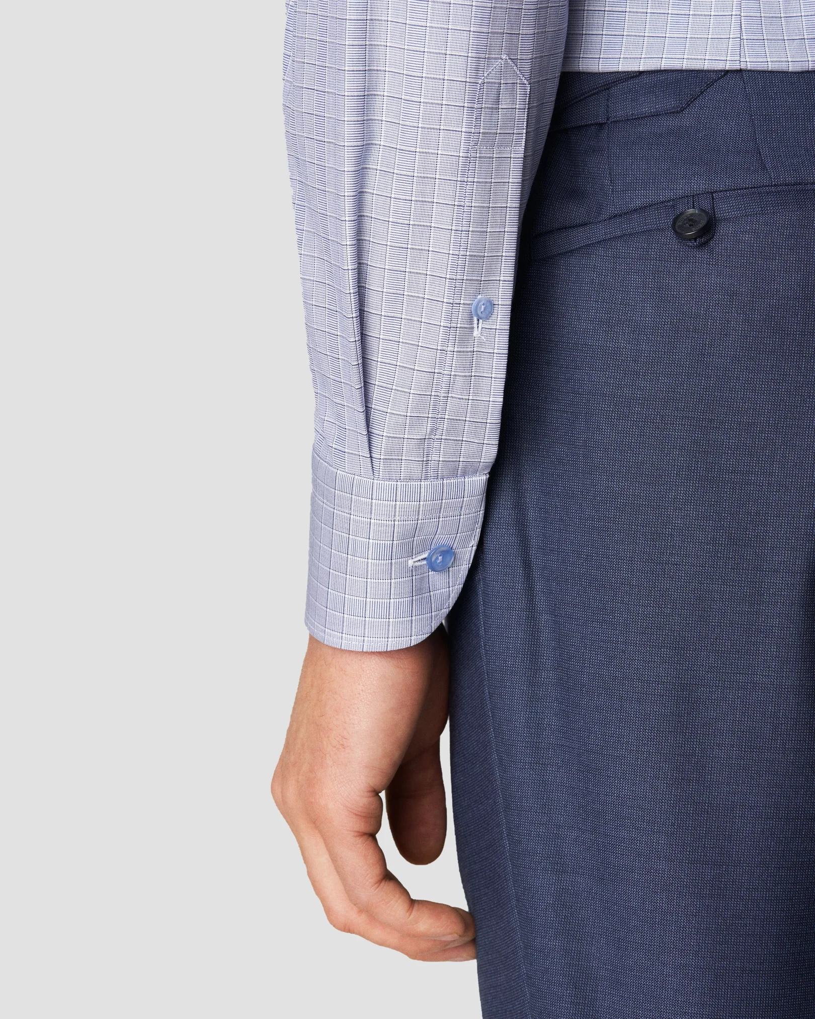Eton - mid blue twill