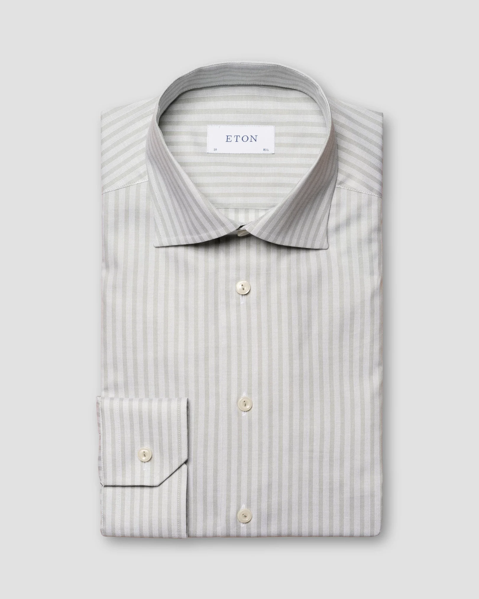 Eton - fine light green oxford