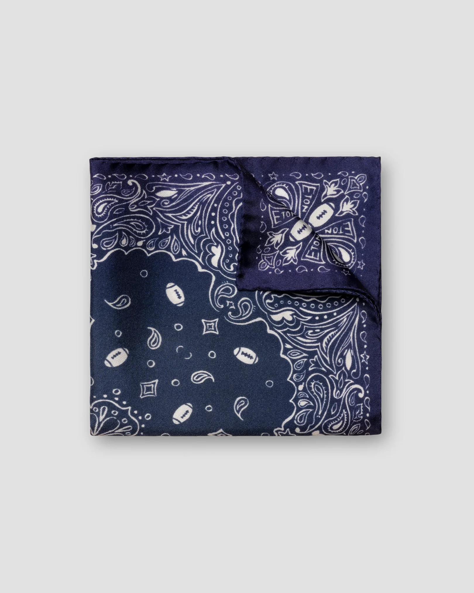Eton - two color pocket square