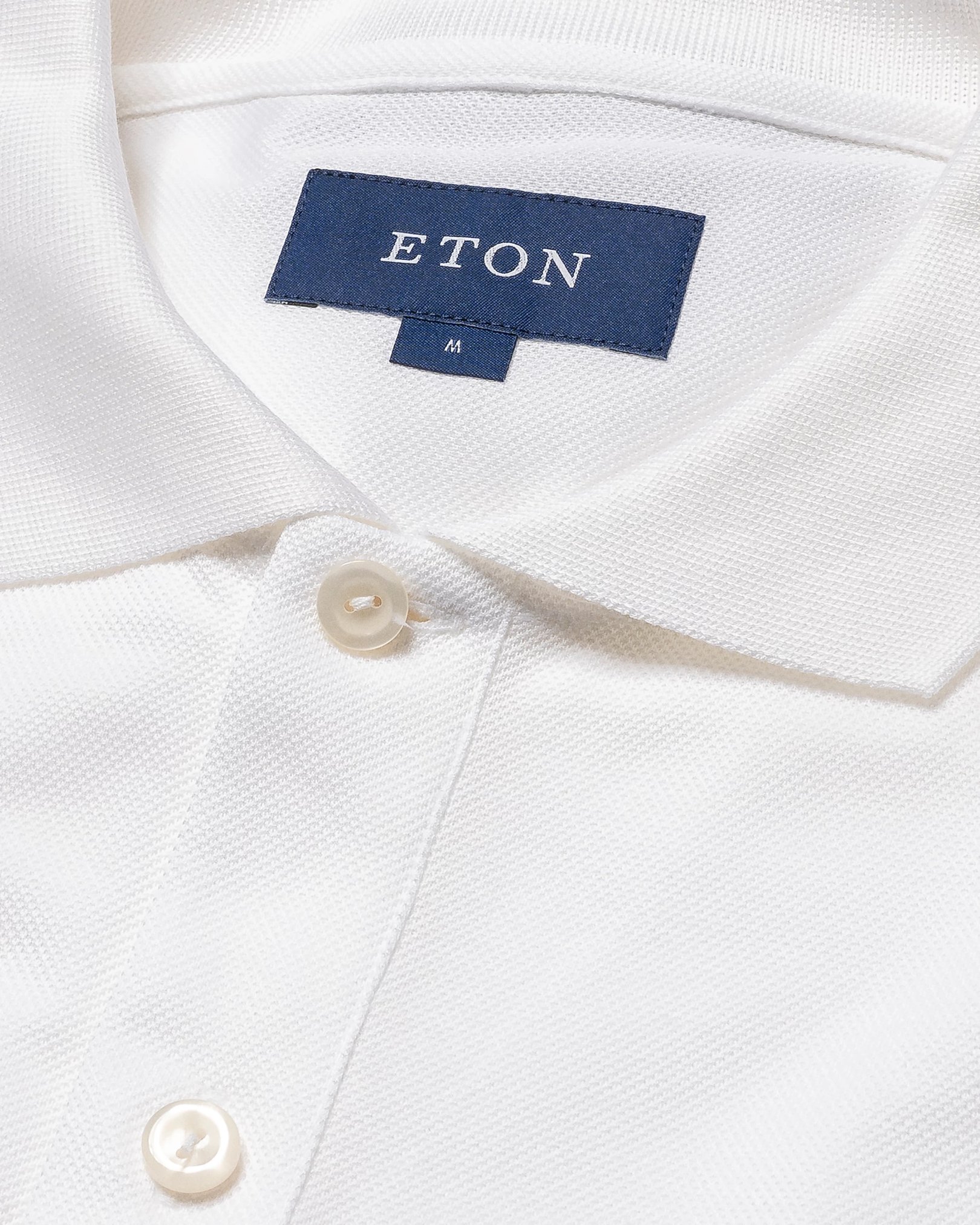 Eton - white doub heavy piquet