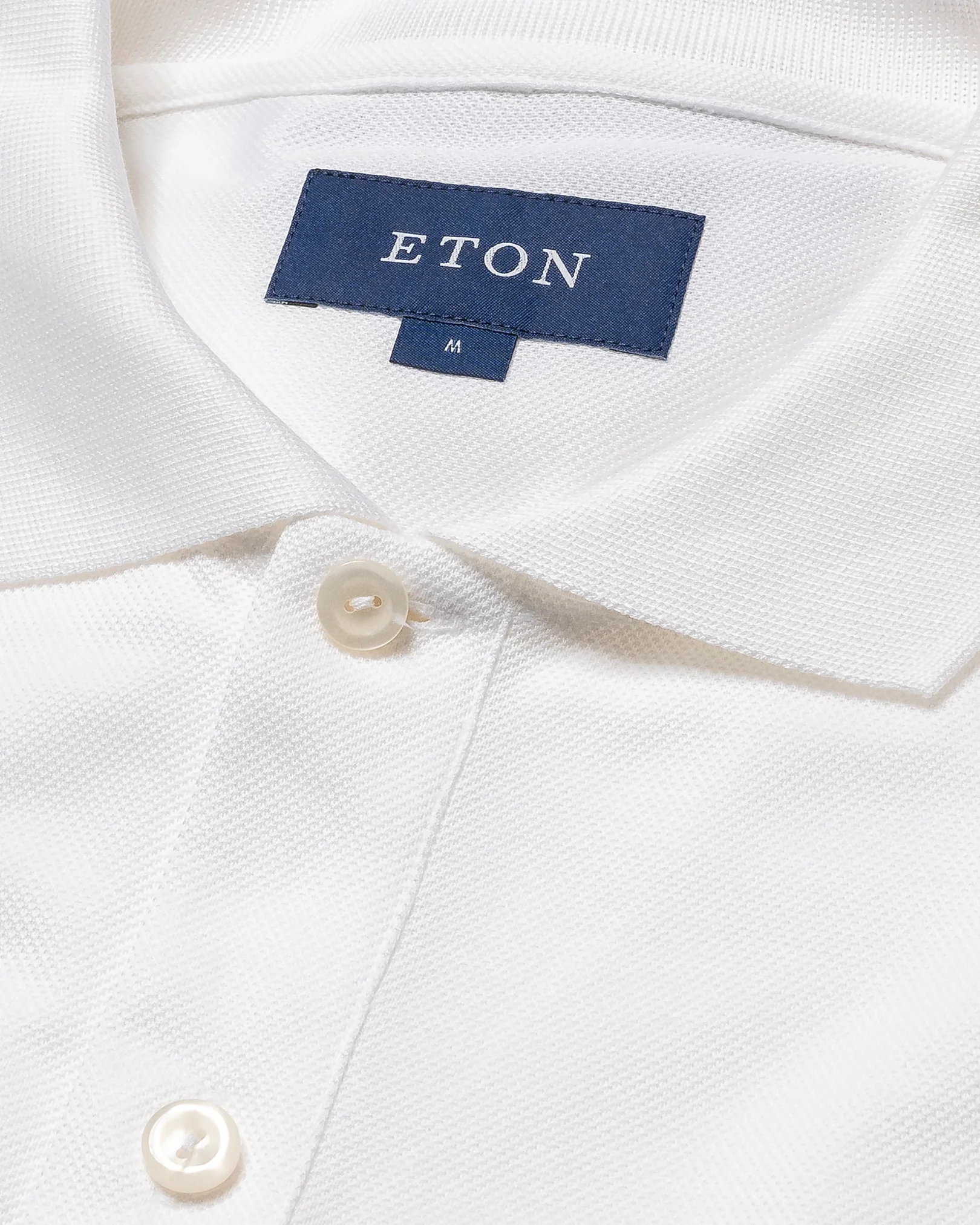 Eton - white doub heavy piquet