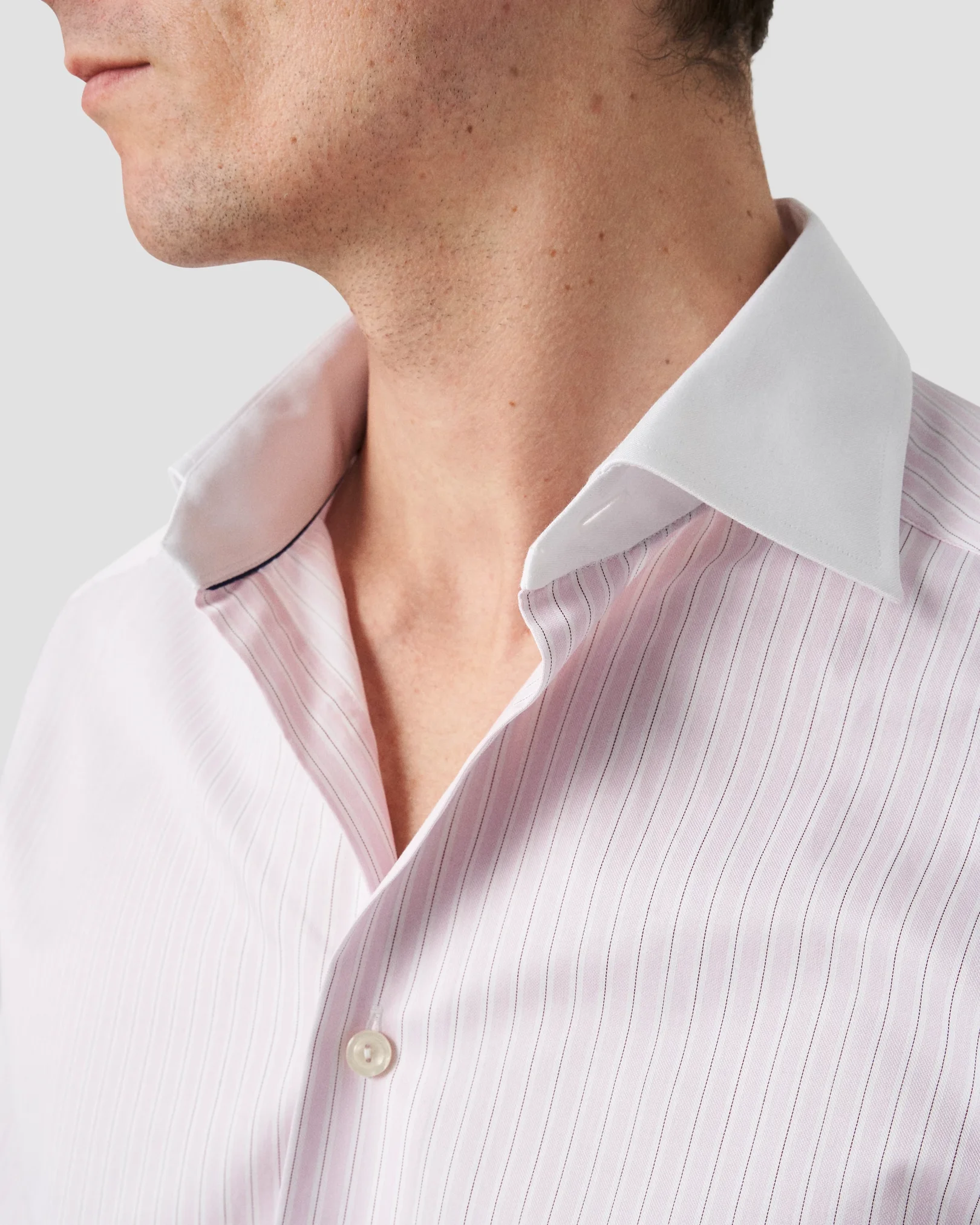 Eton - subtle striped twill shirt