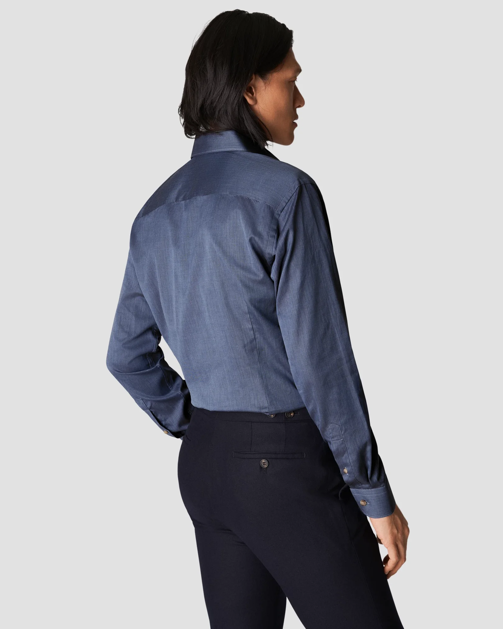 Eton - mid blue flannel
