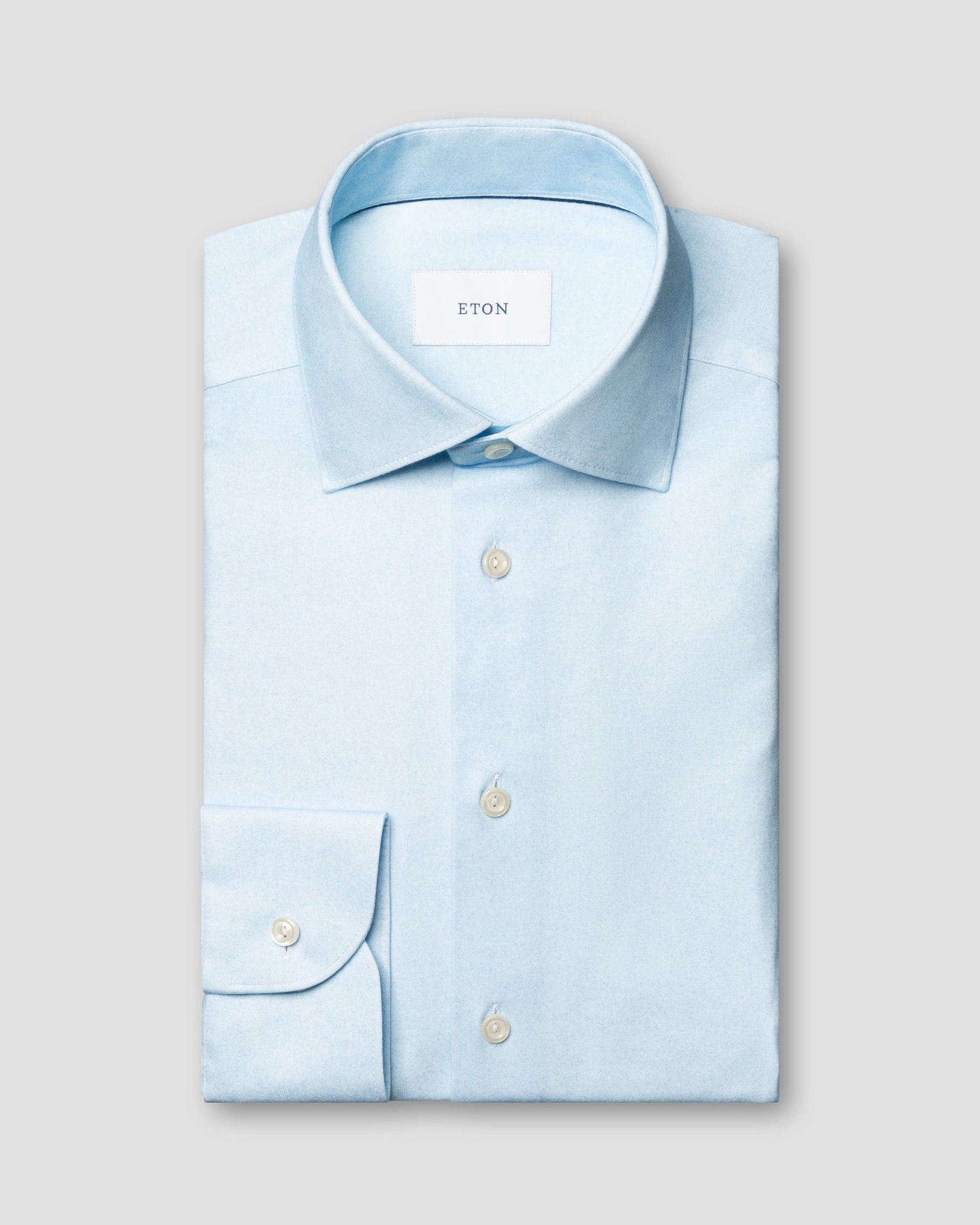 Eton - Solid Cotton Four-Way Stretch Shirt