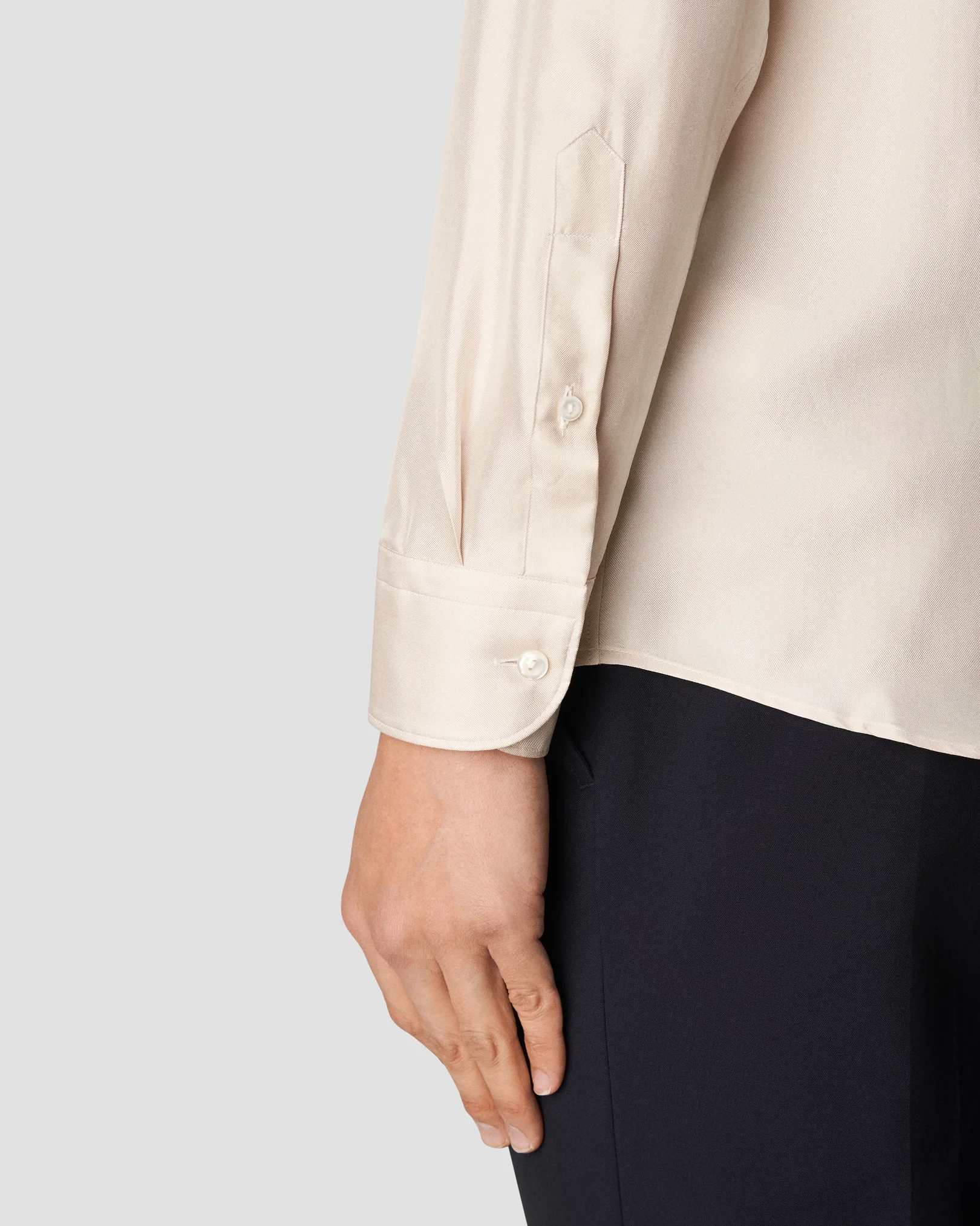 Eton - beige silk shirt