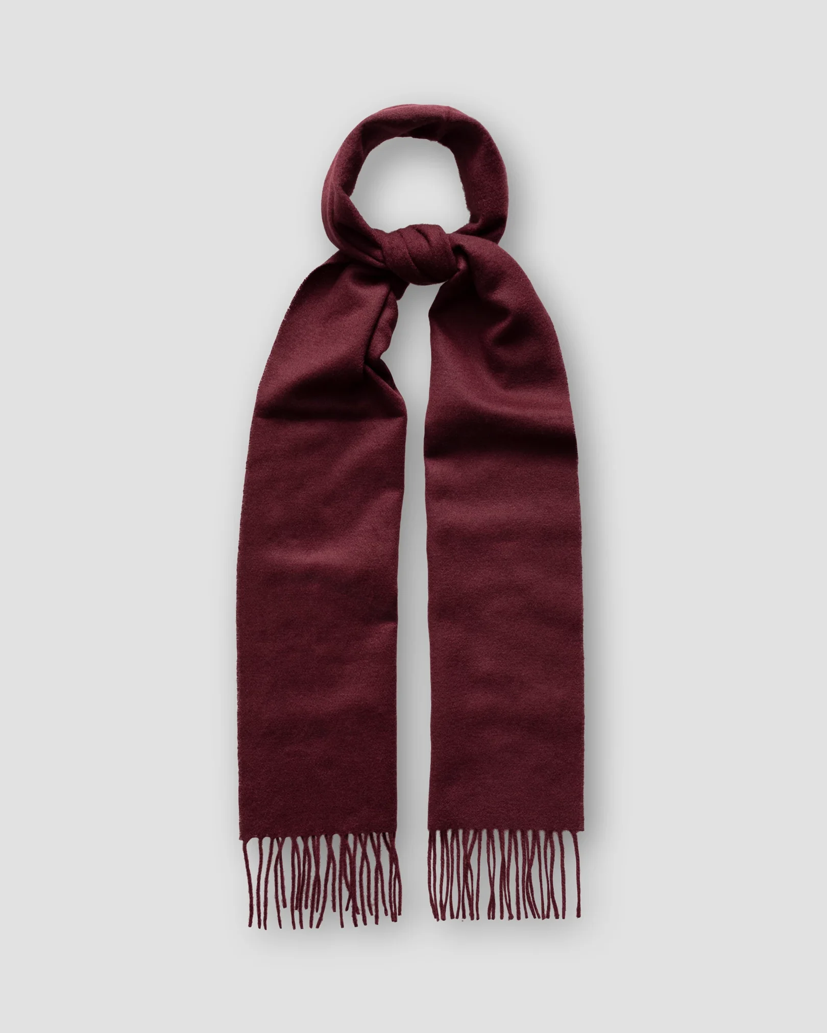 Eton - burgundy solid cashmere scarf