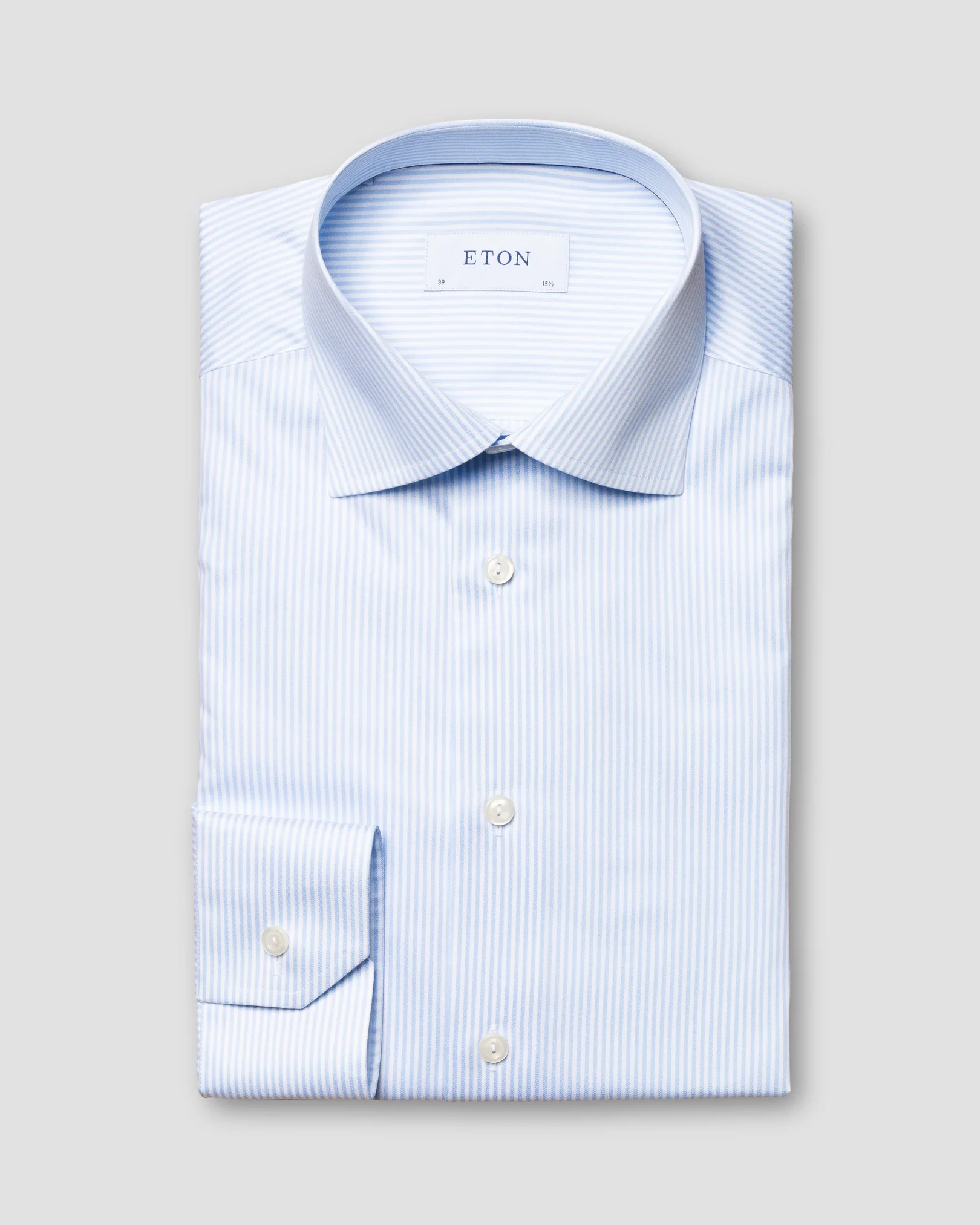 Eton - Fein gestreiftes Twill-Hemd