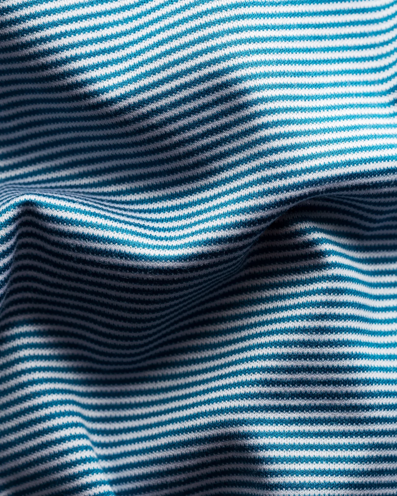 Eton - mid blue interlock t shirt