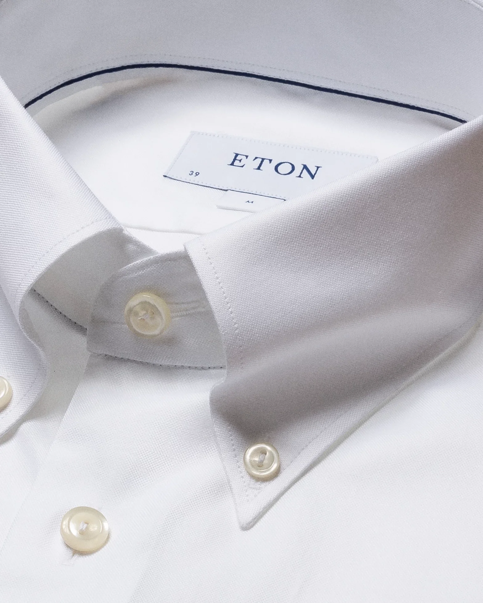 Eton - white signature oxford