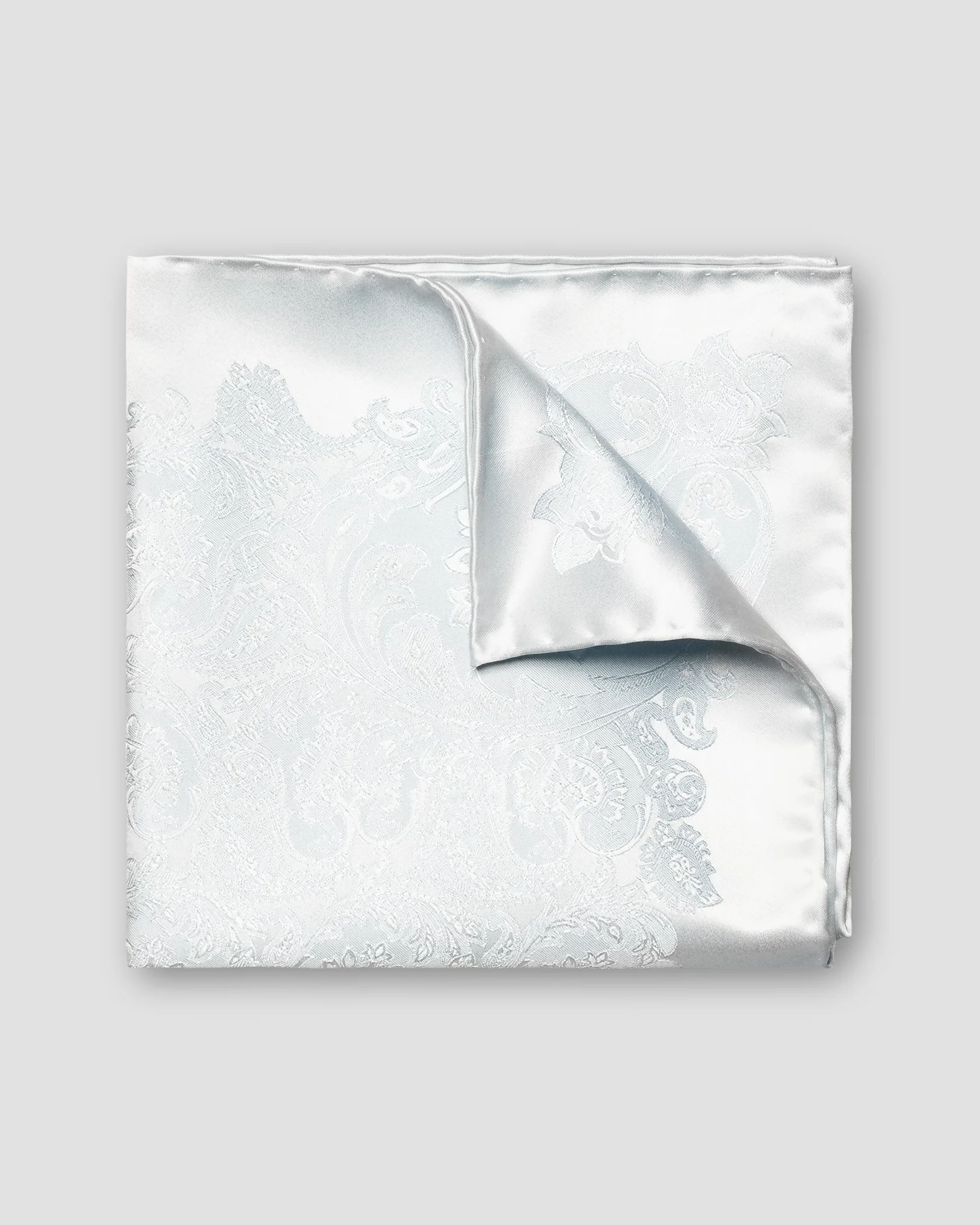 Eton - light blue paisley pocket square