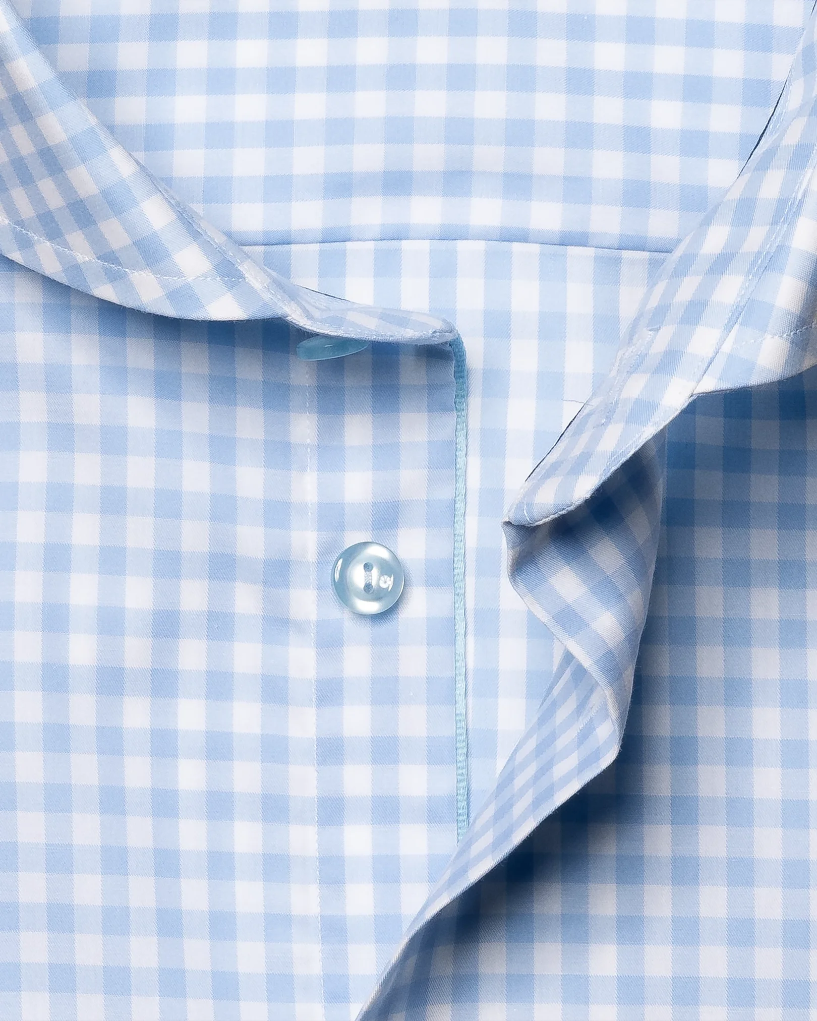 Eton - light blue fine twill extreme cutaway