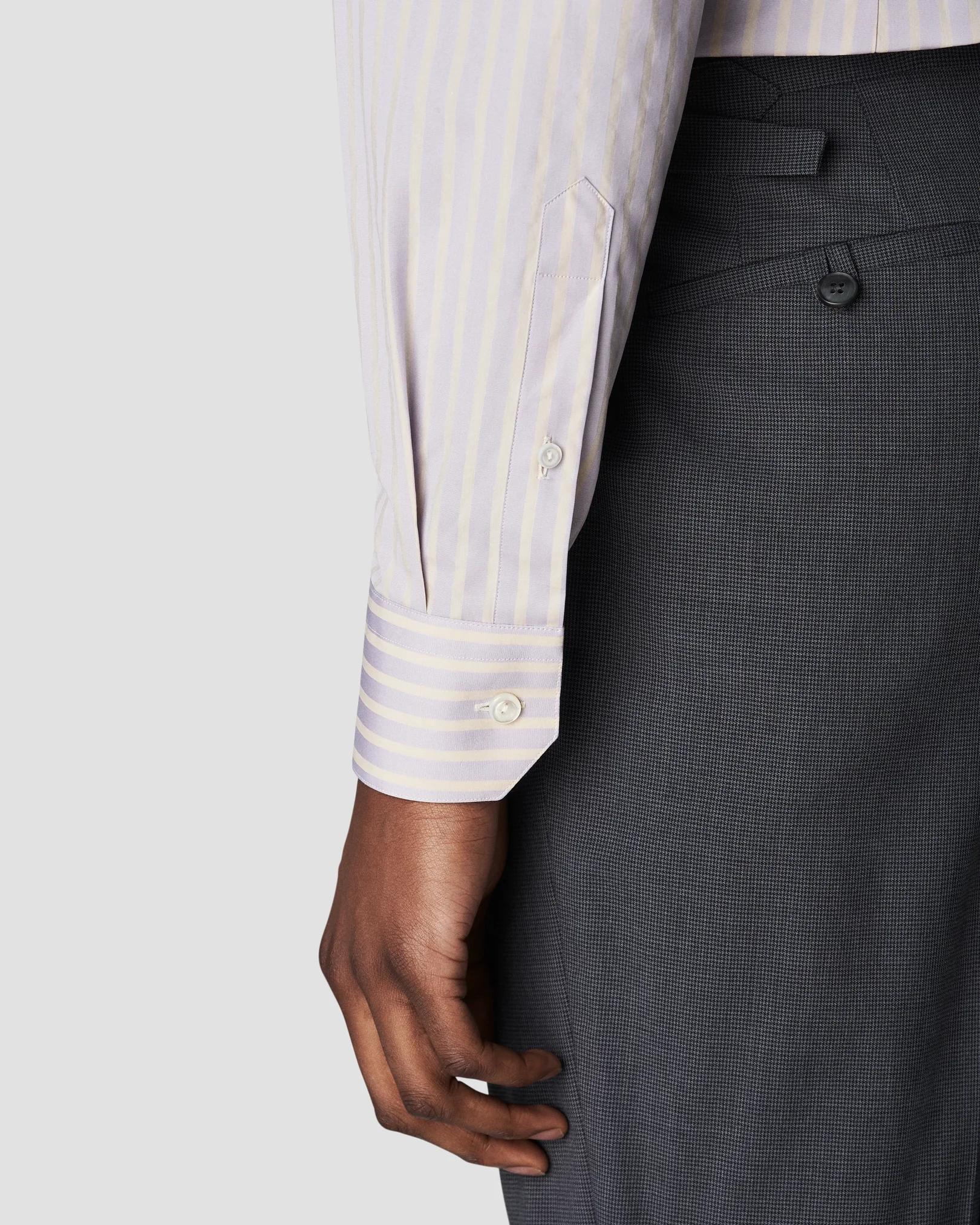 Eton - light purple fine pique