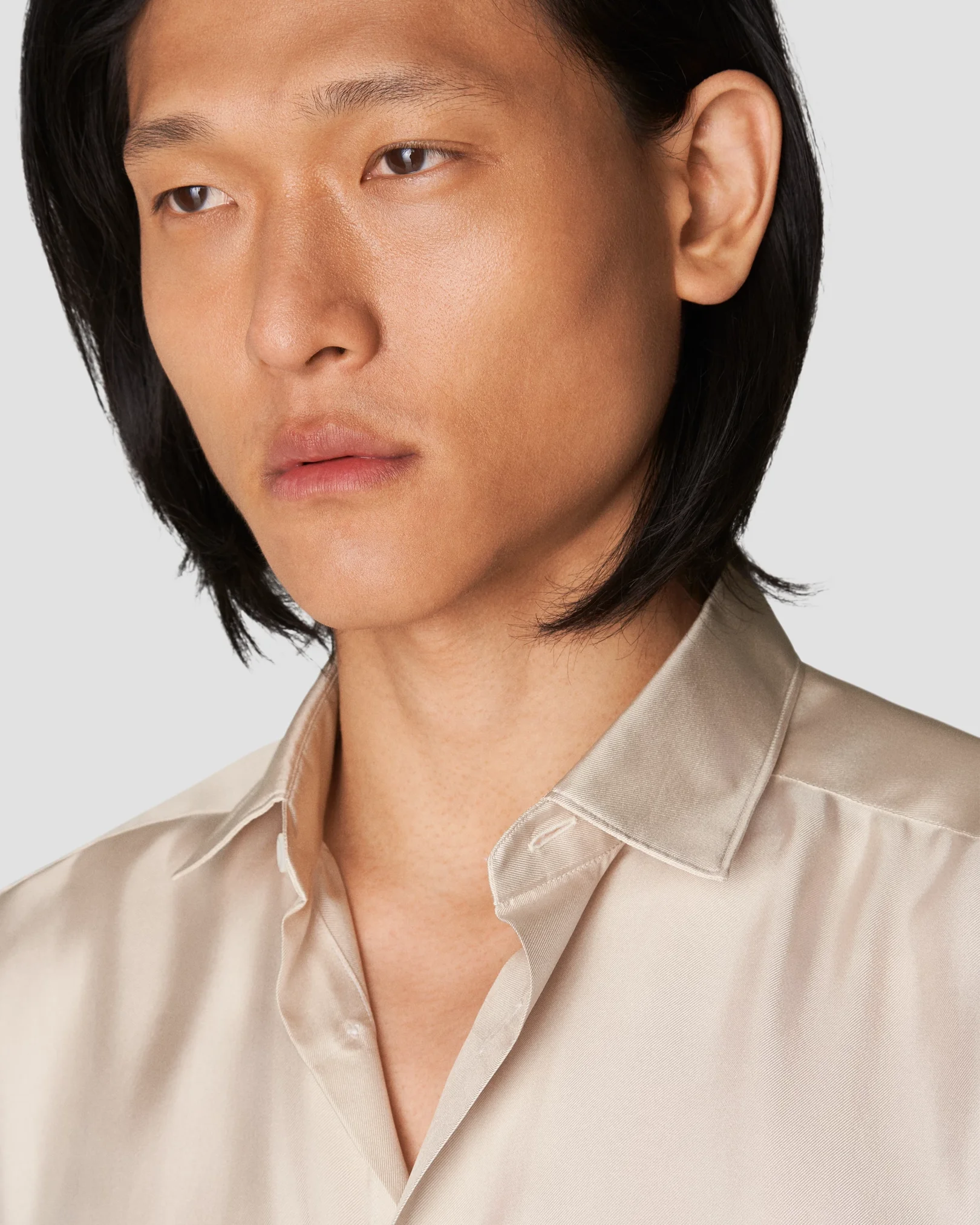 Eton - beige silk shirt