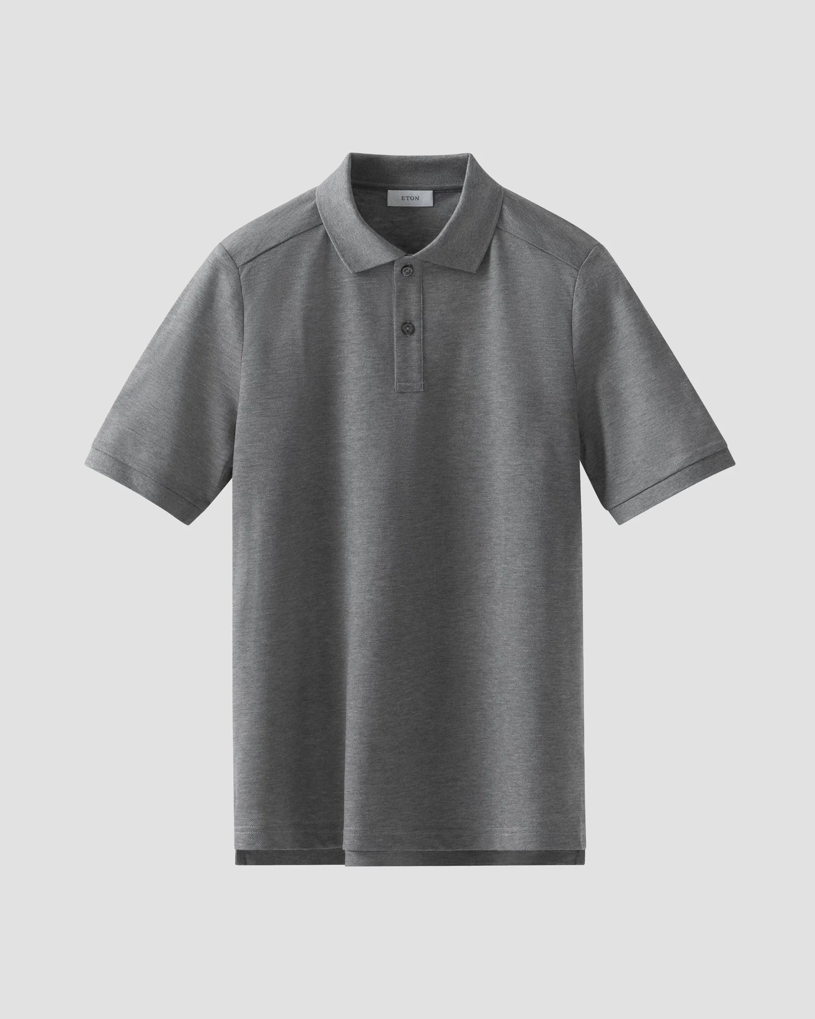 Eton - dark grey filo di scozia solid pique
