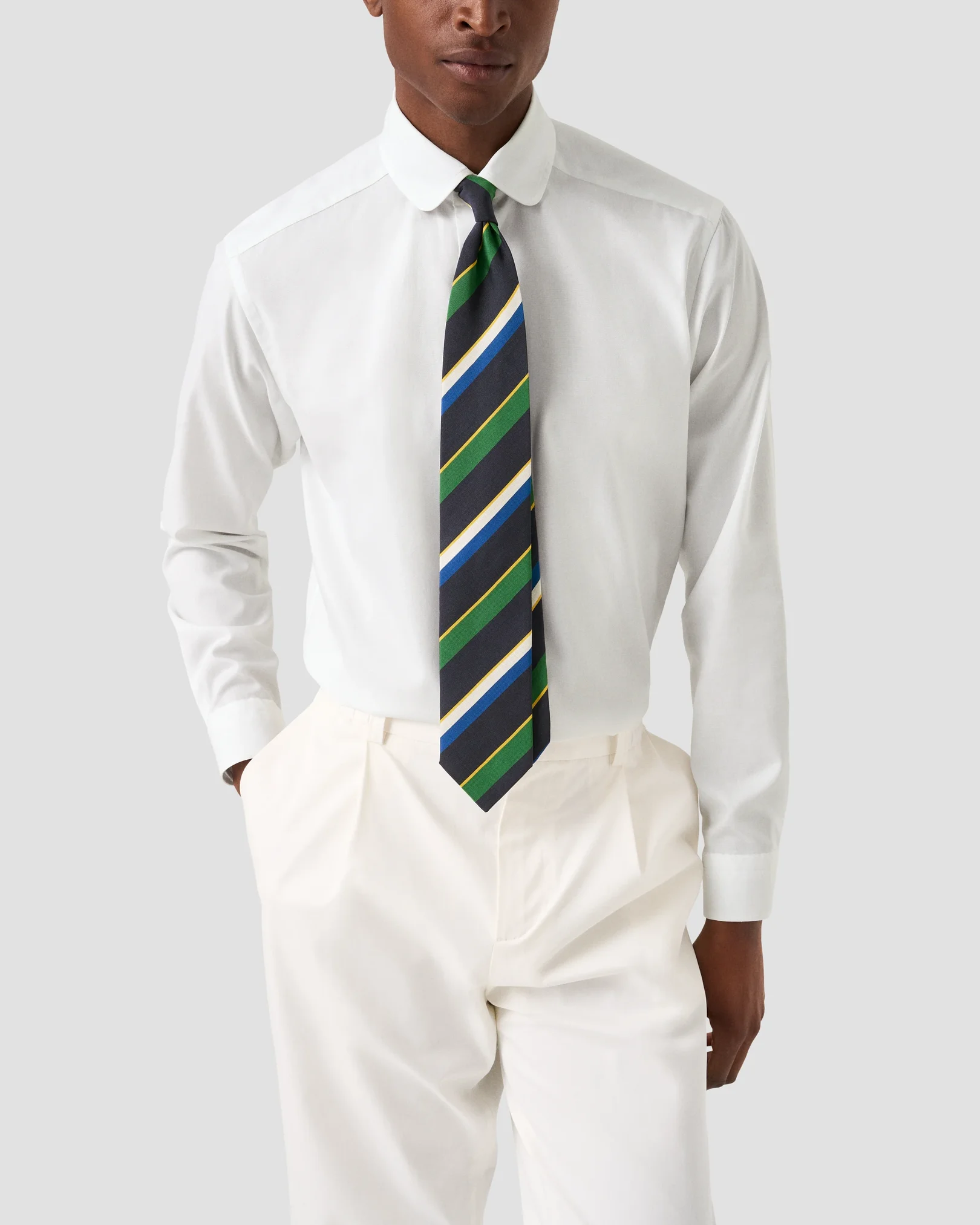 Eton - solid club collar shirt