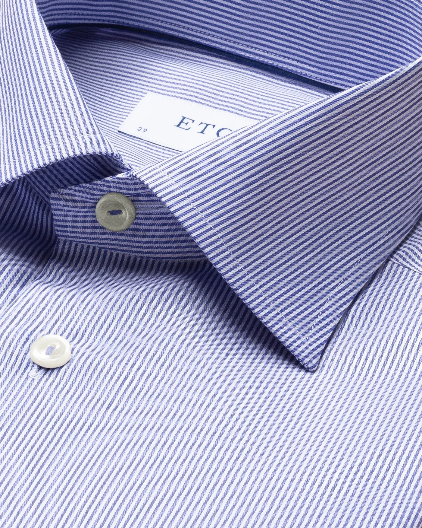 Eton - mid blue poplin cutaway shirt