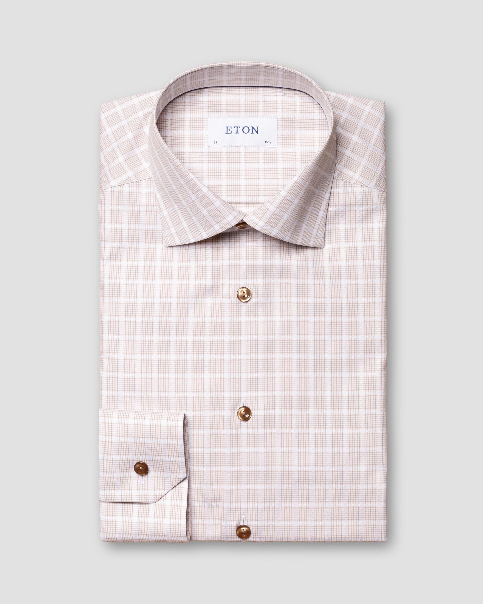 Eton - beige signature twill cut away single contemporary