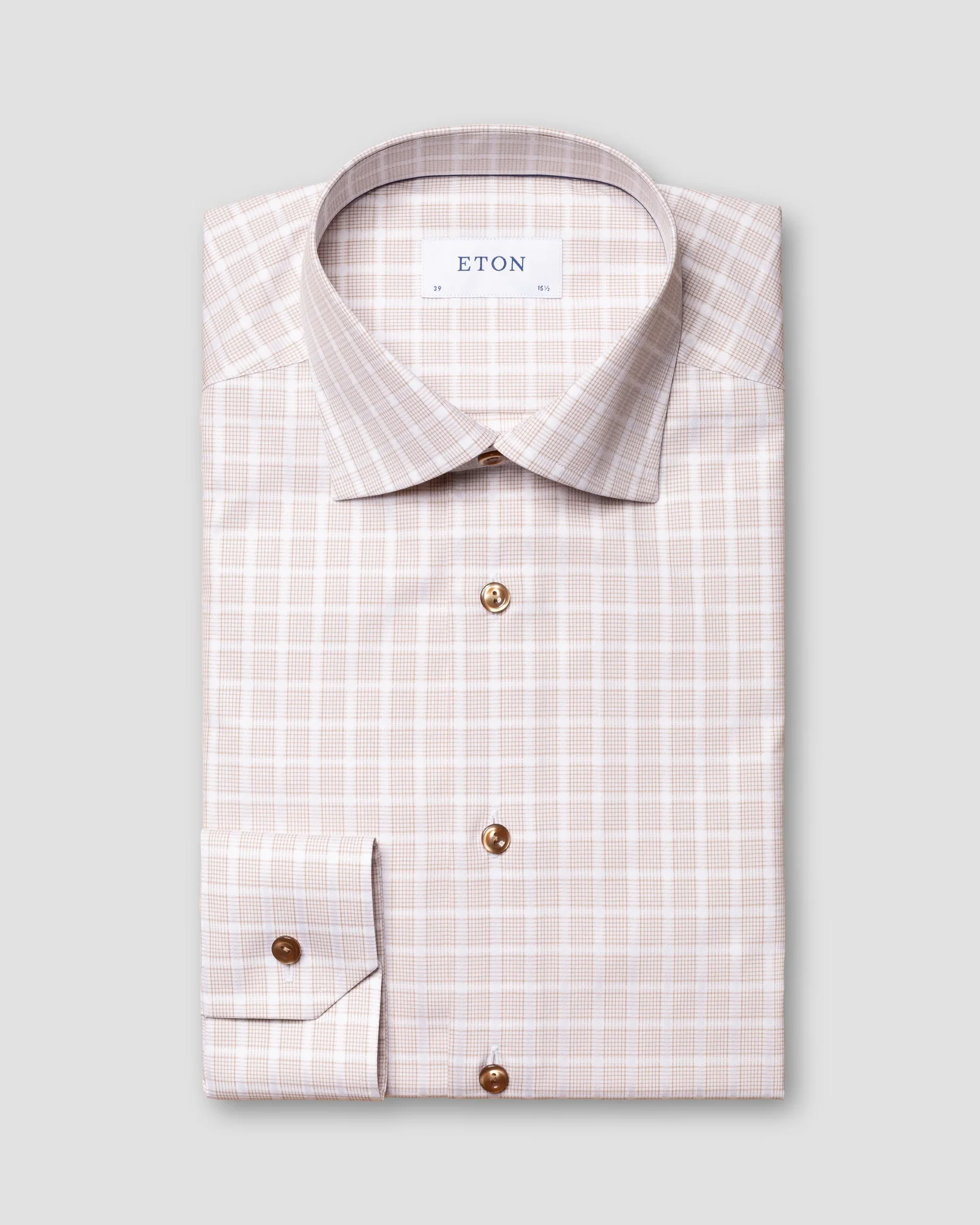 Eton - beige signature twill cut away single contemporary