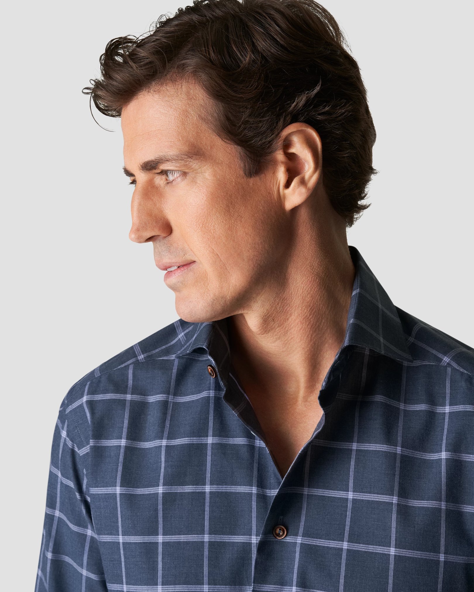 Eton - navy blue twill melange