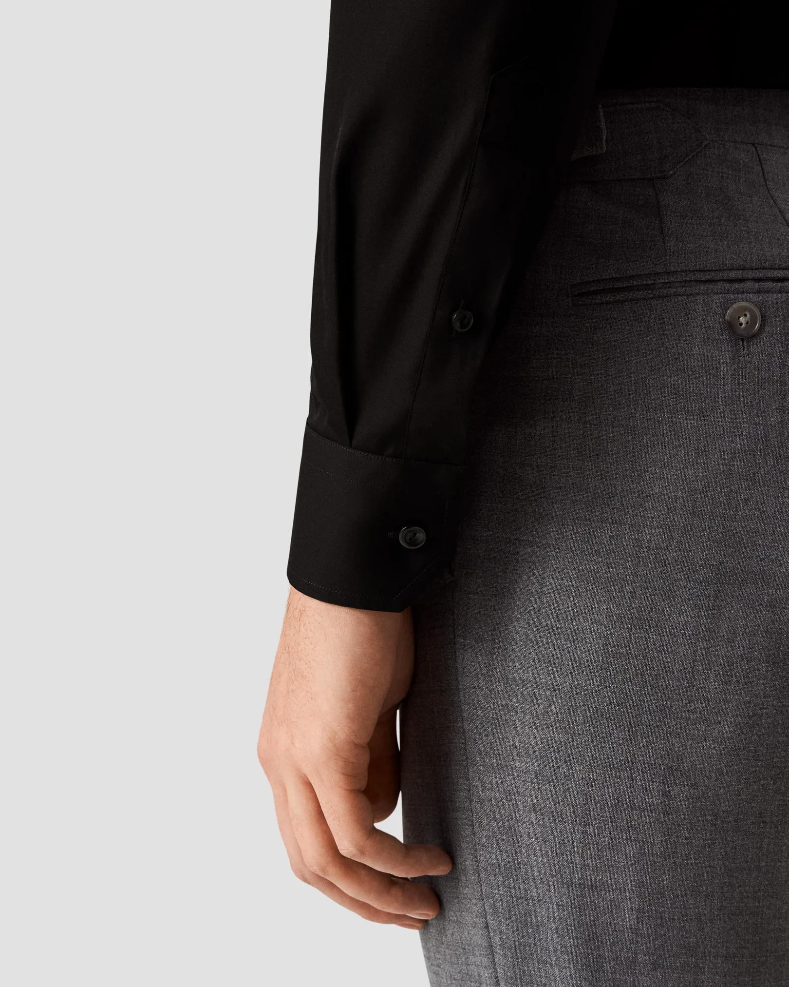 Eton - black poplin