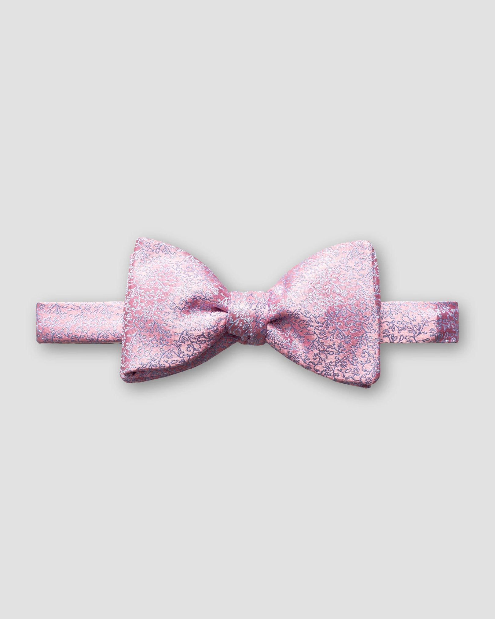 Eton - red lustrous silk bow tie self tied
