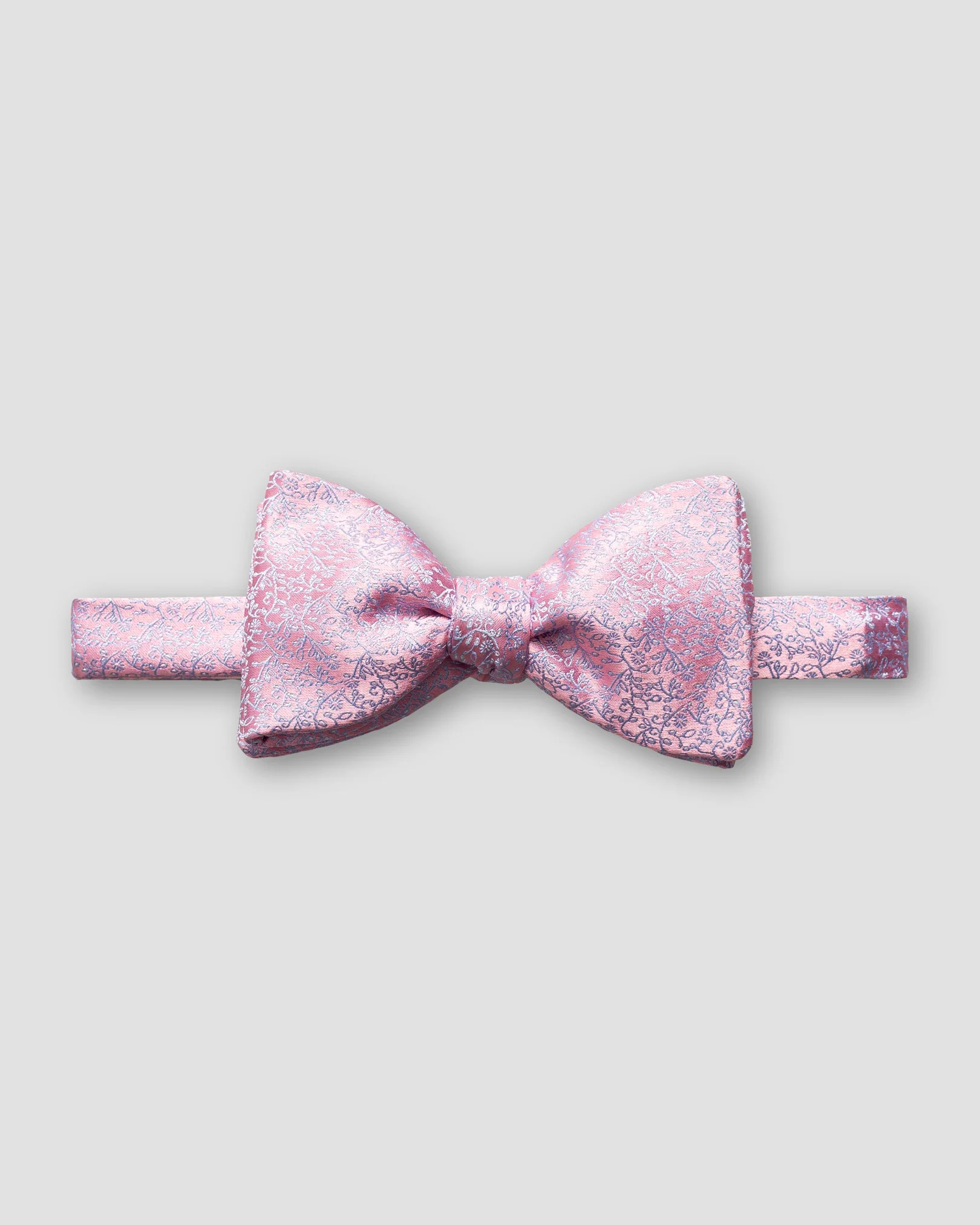 Eton - red lustrous silk bow tie self tied