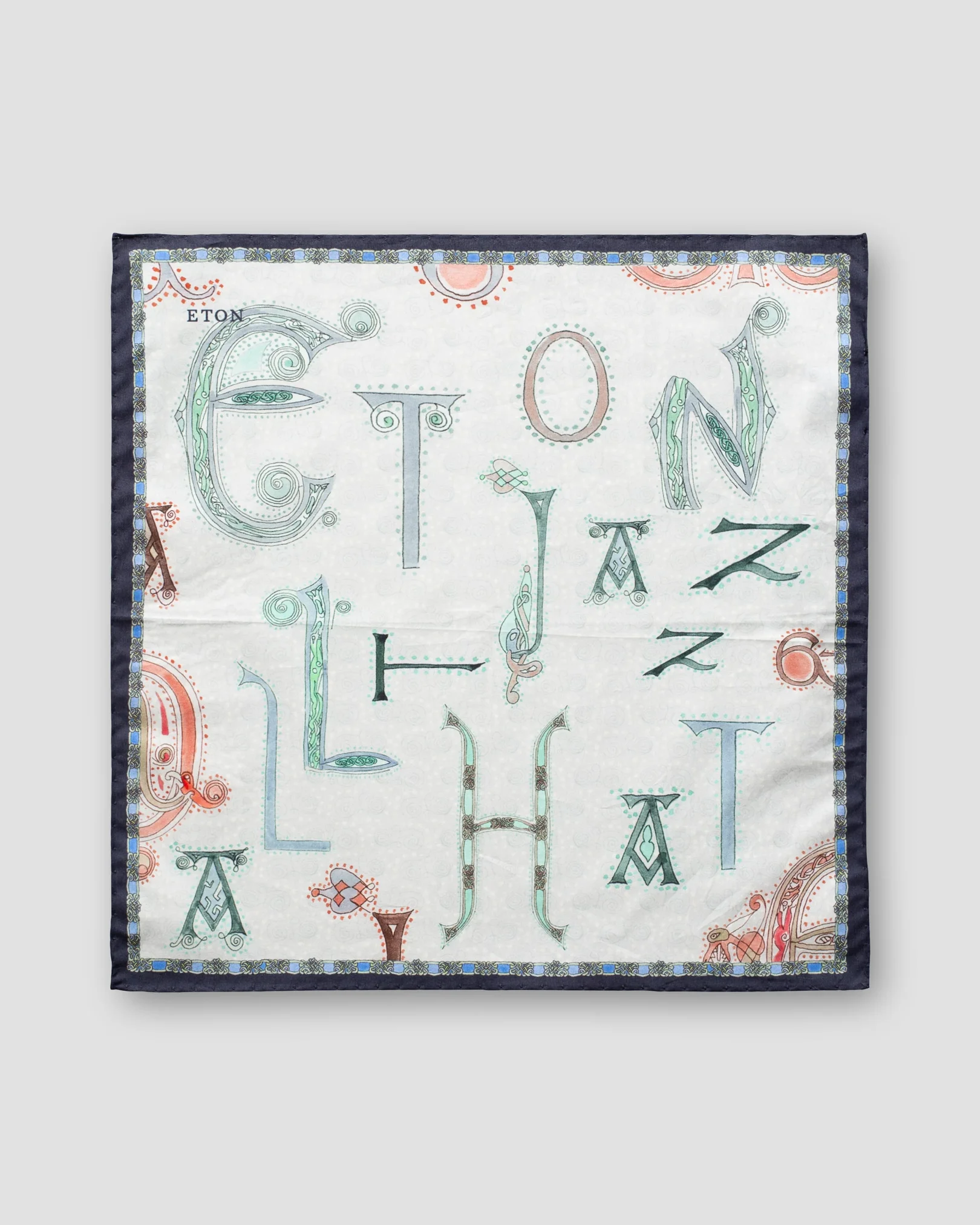 Eton - blue eton jazz pocket square