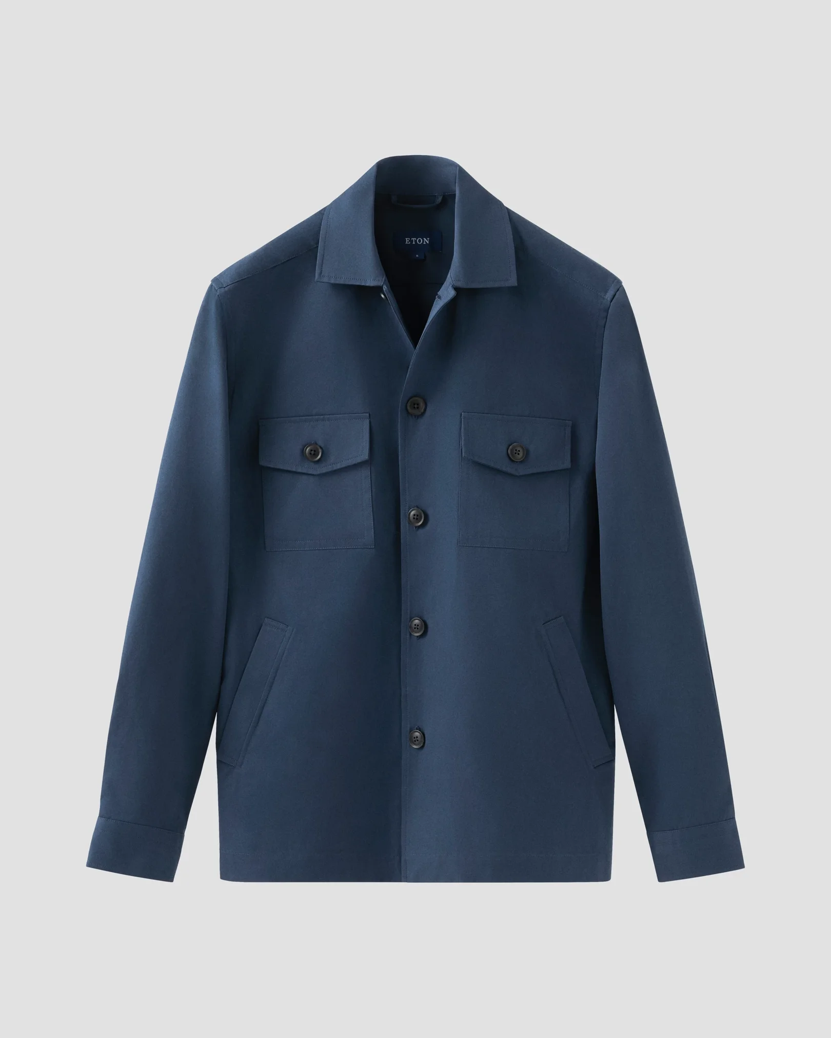 Eton - dark blue turndown overshirt