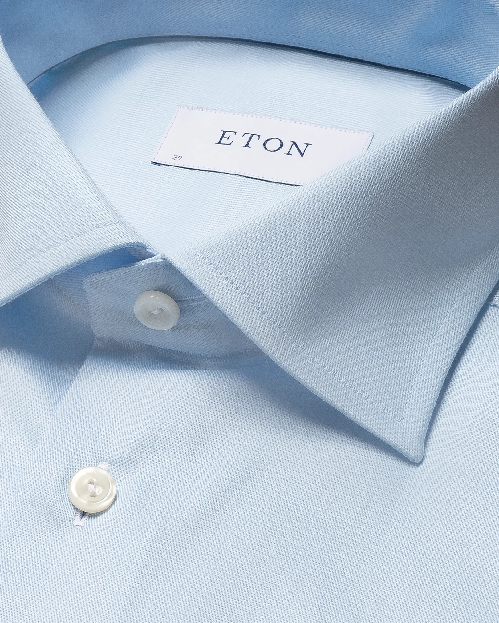 Eton - light blue twill stretch