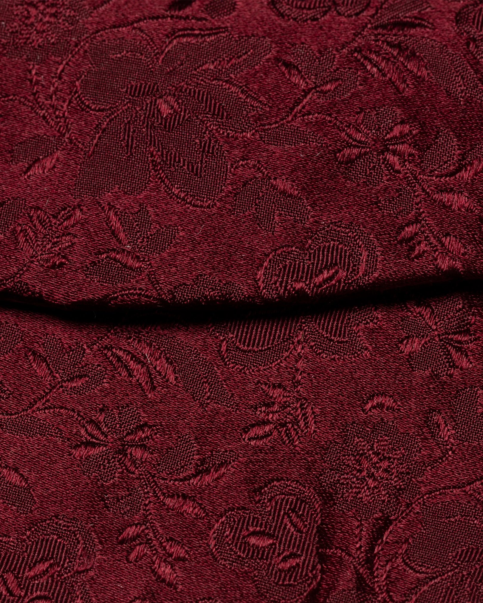 Eton - burgundy flower printed bowtie