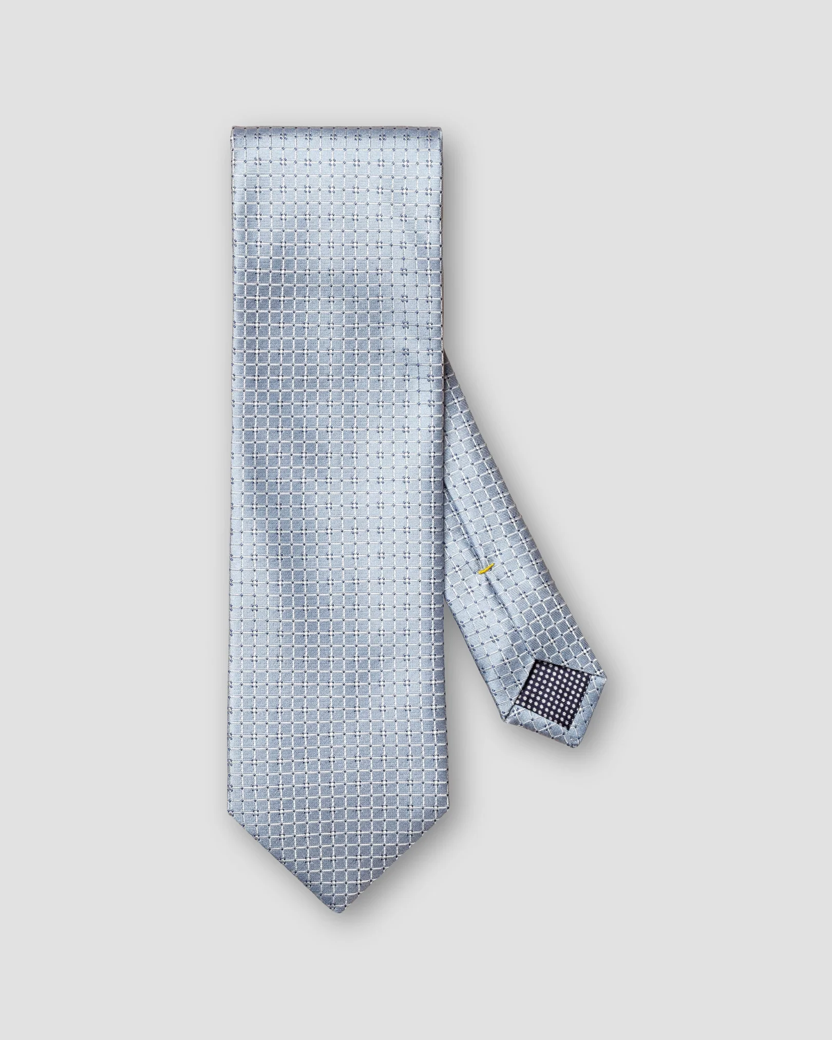Eton - blue geometric silk tie ss
