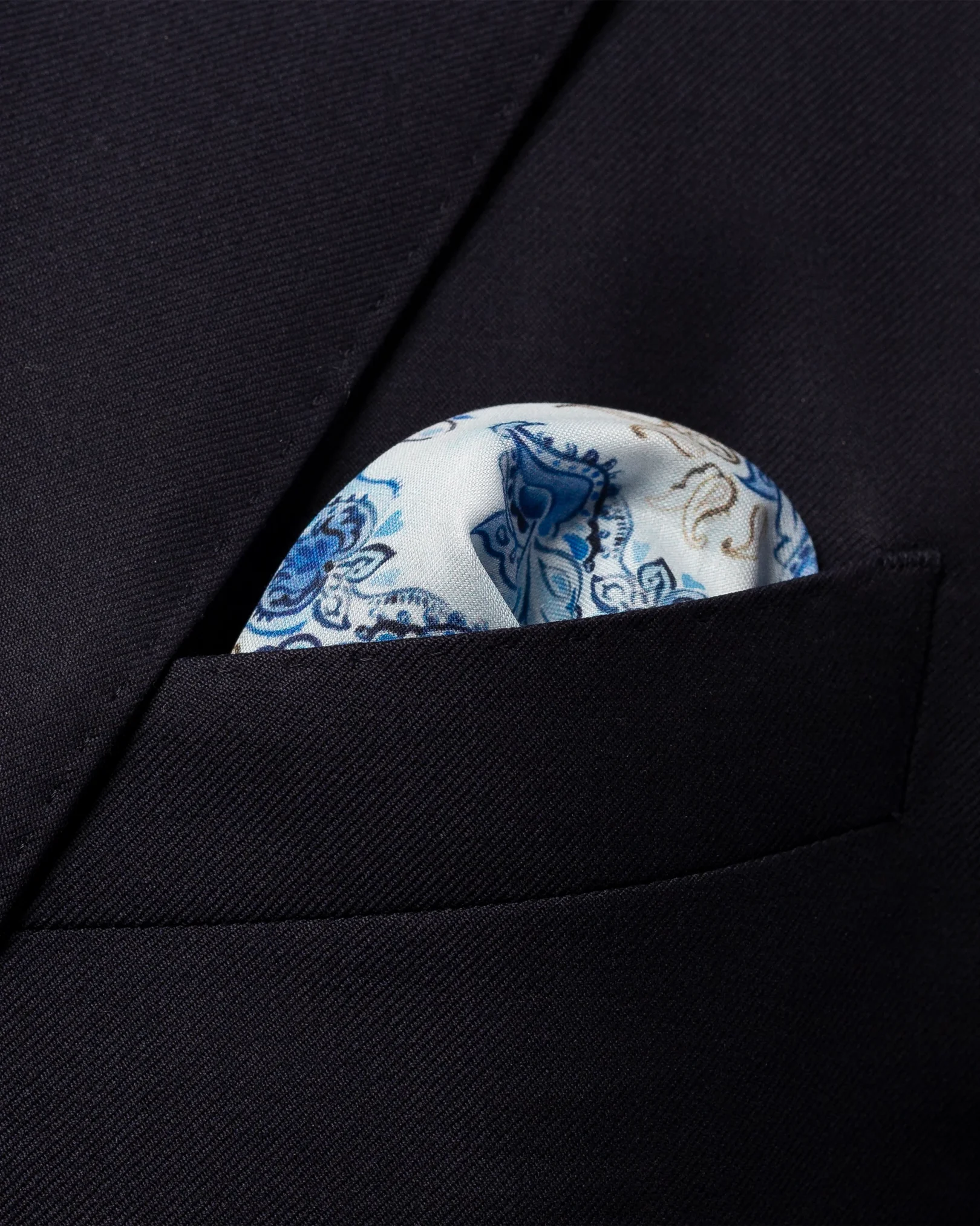 Eton - hand painted paisley pocket square