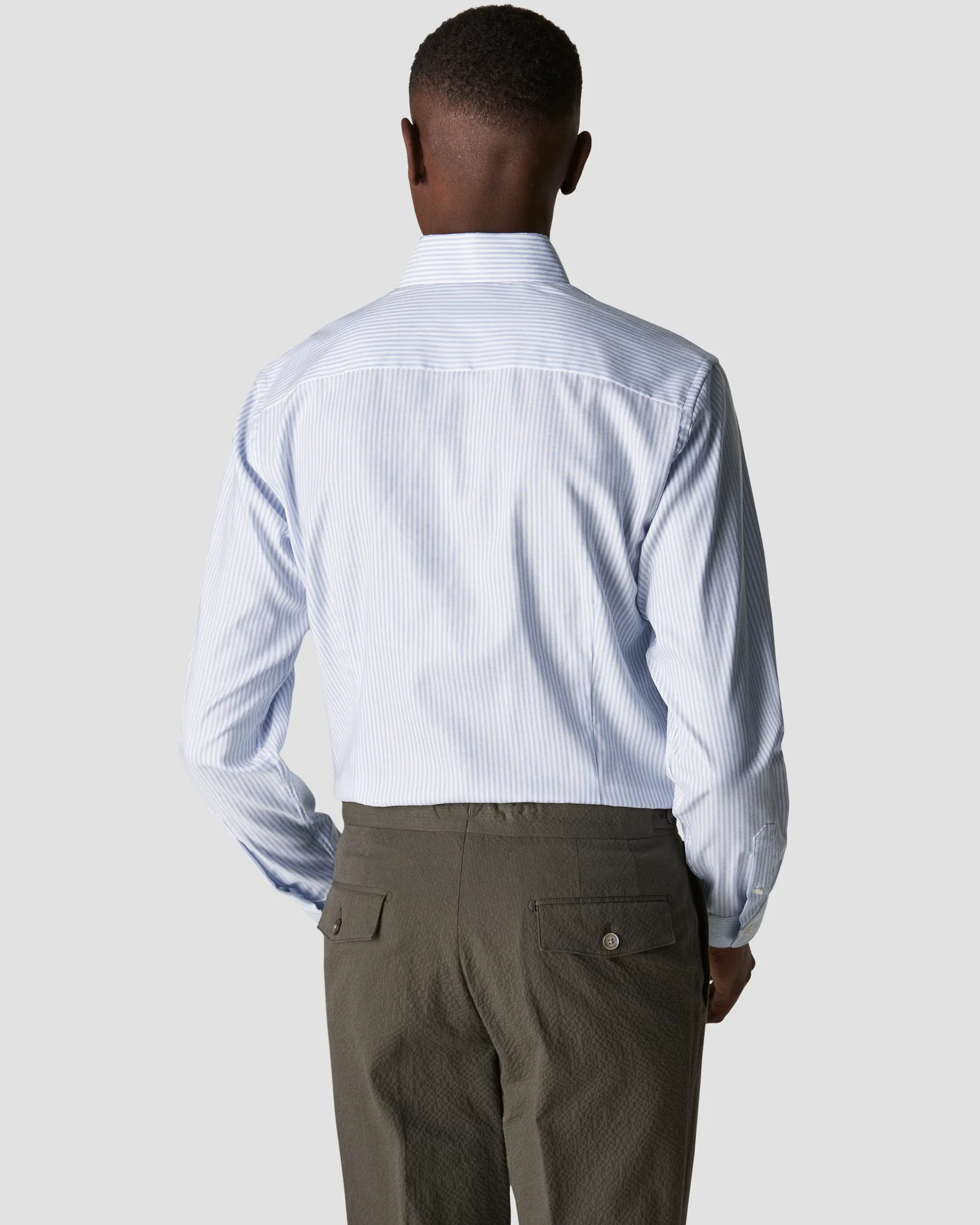 Eton - light blue wrinkle free oxford