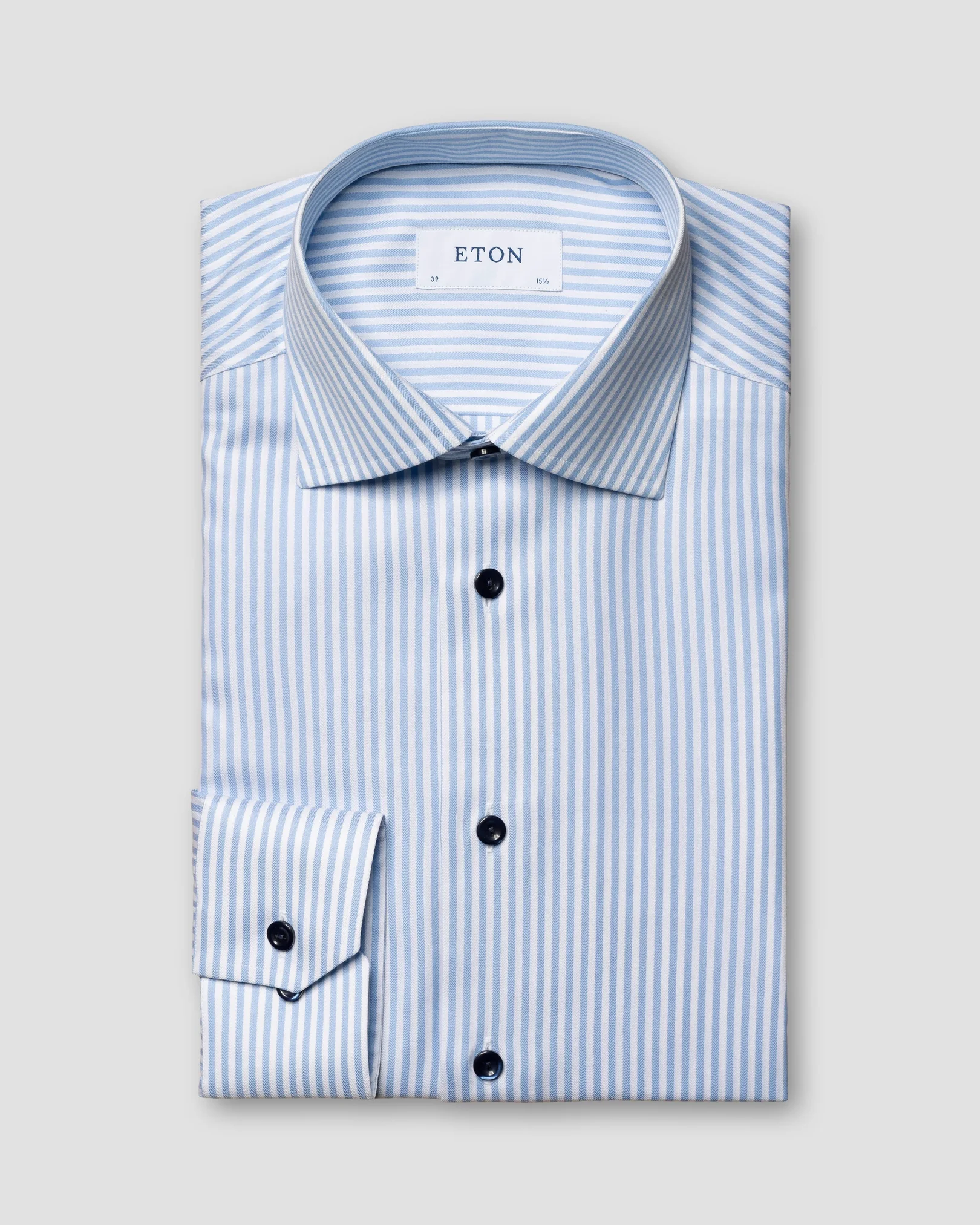 Eton - light blue signature twill bf