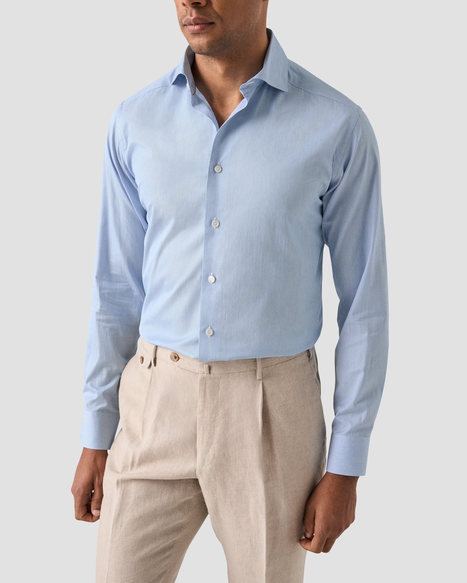 Eton - Striped Cotton Silk Shirt