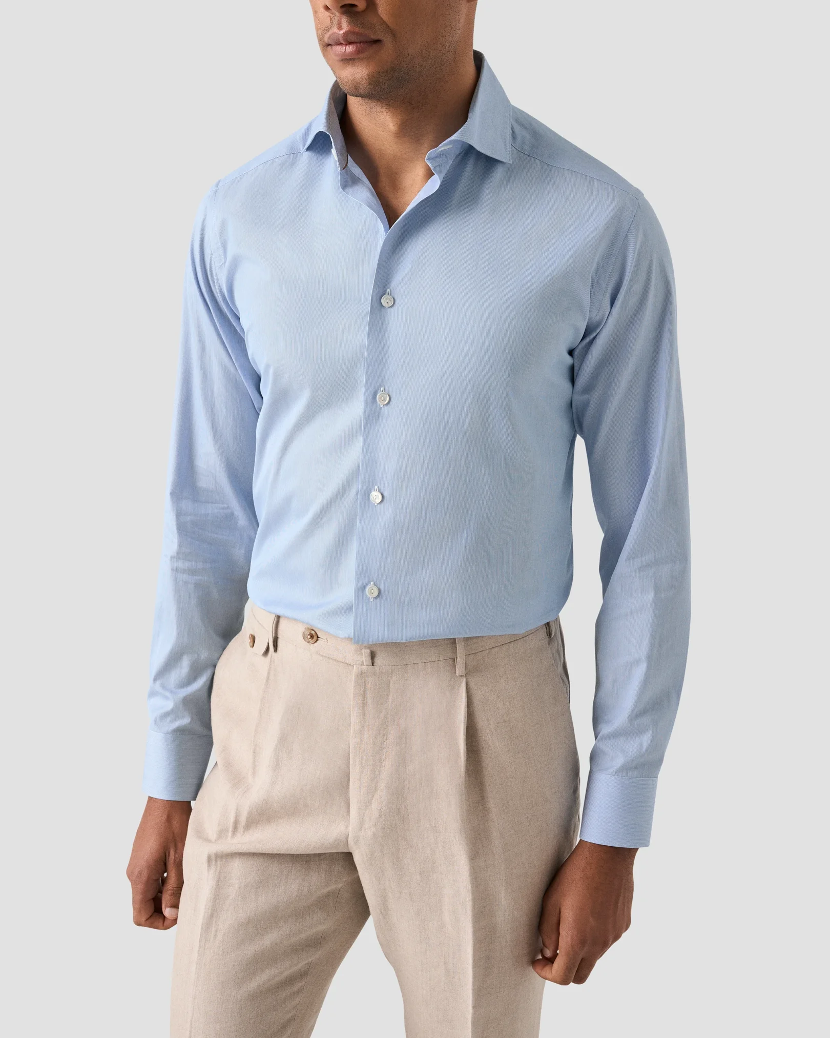 Eton - Striped Cotton Silk Shirt