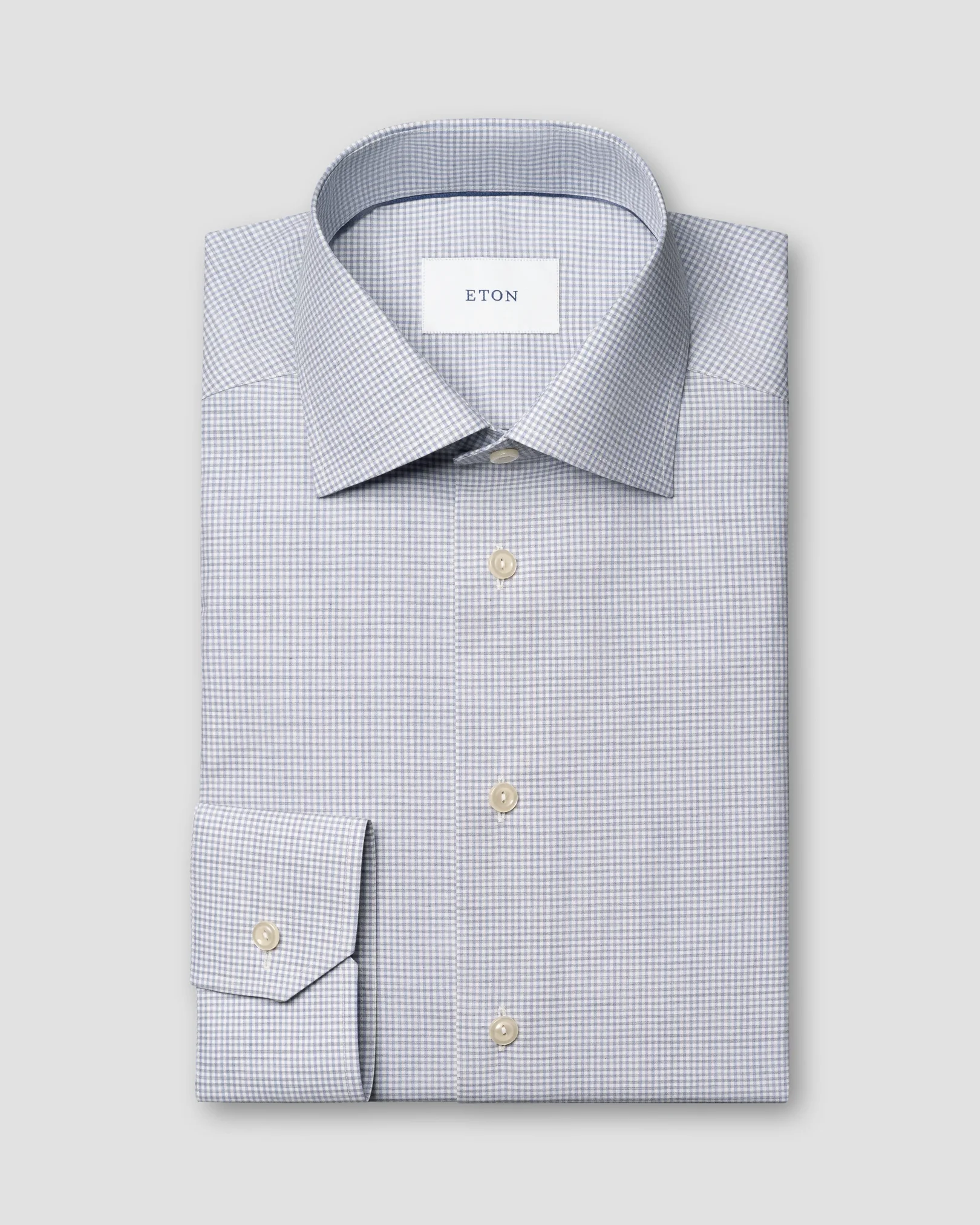 Eton - Kariertes Hemd aus feinem Twill