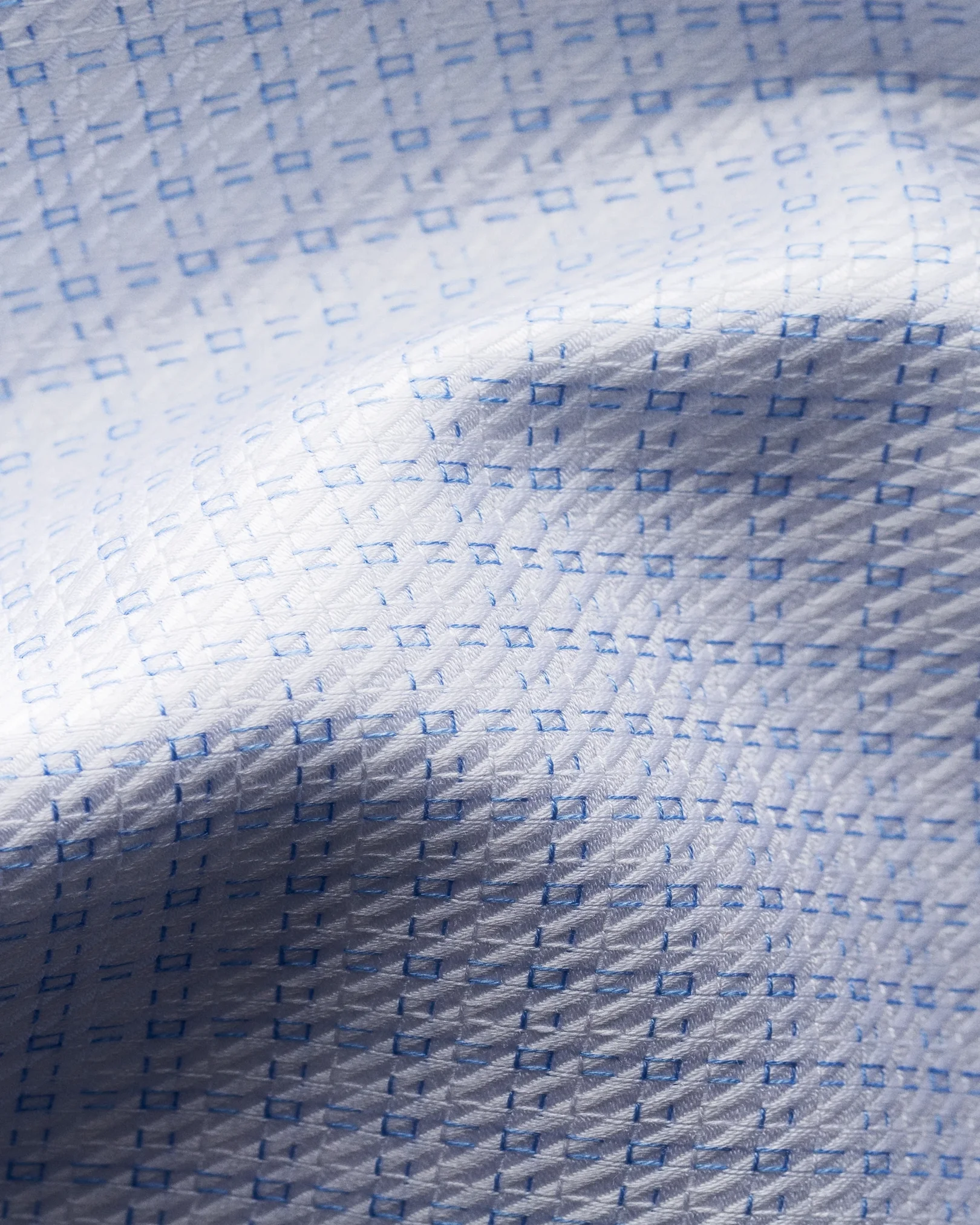 Eton - light blue check king twill